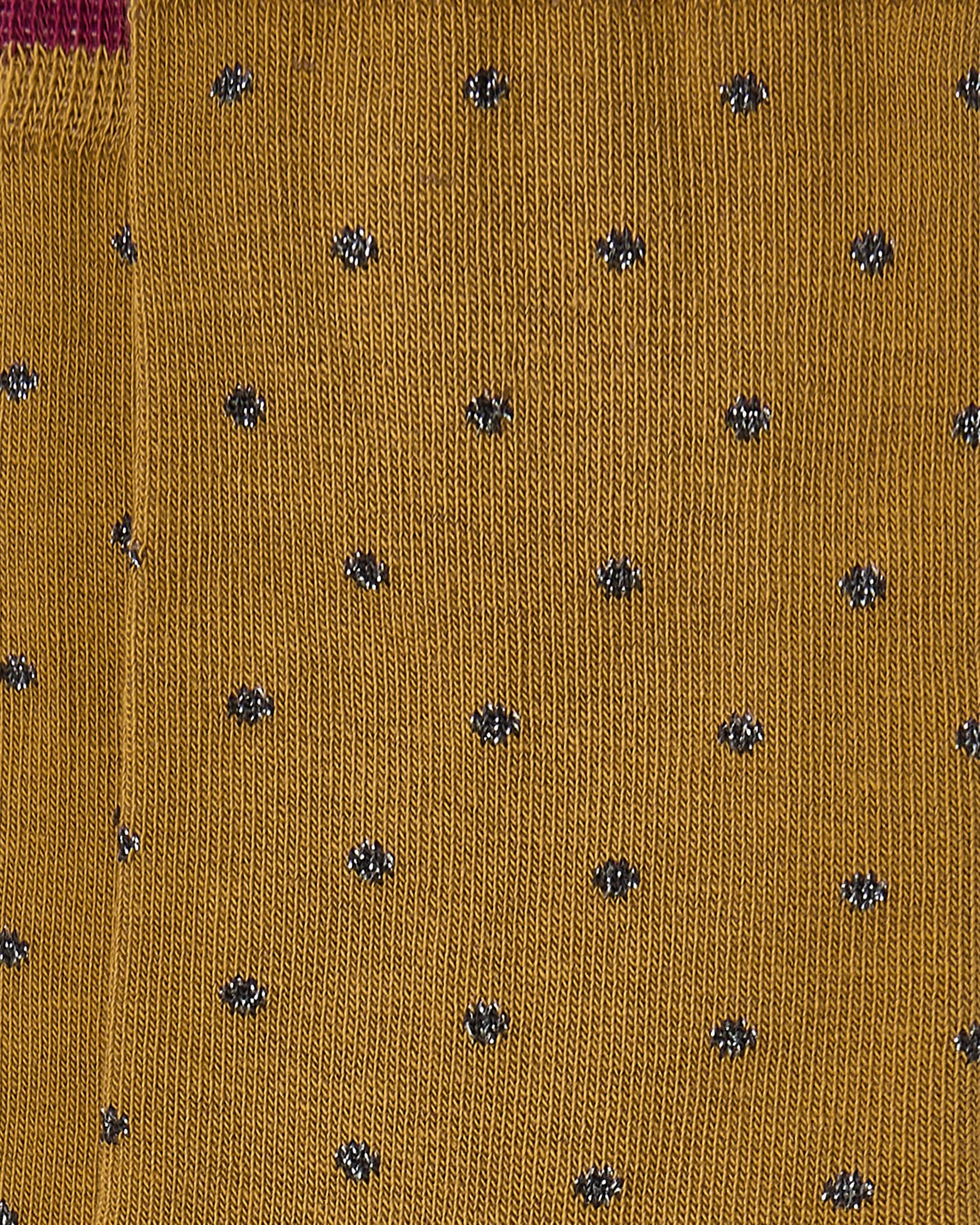 Calcetines media caña de mujer Kiff Kiff topos brilli mostaza