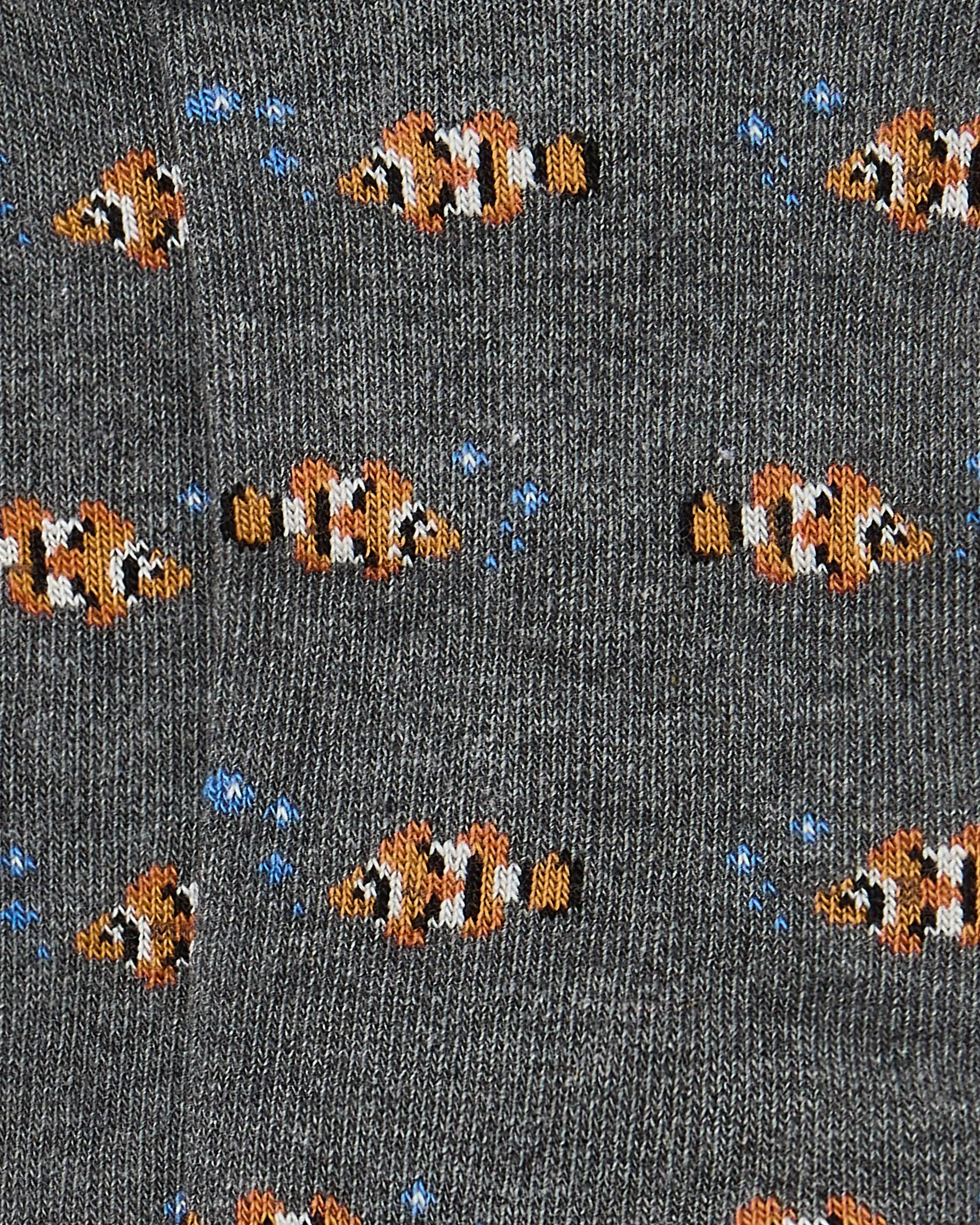 Calcetines tobilleros de mujer Kiff Kiff estampado pez payaso gris