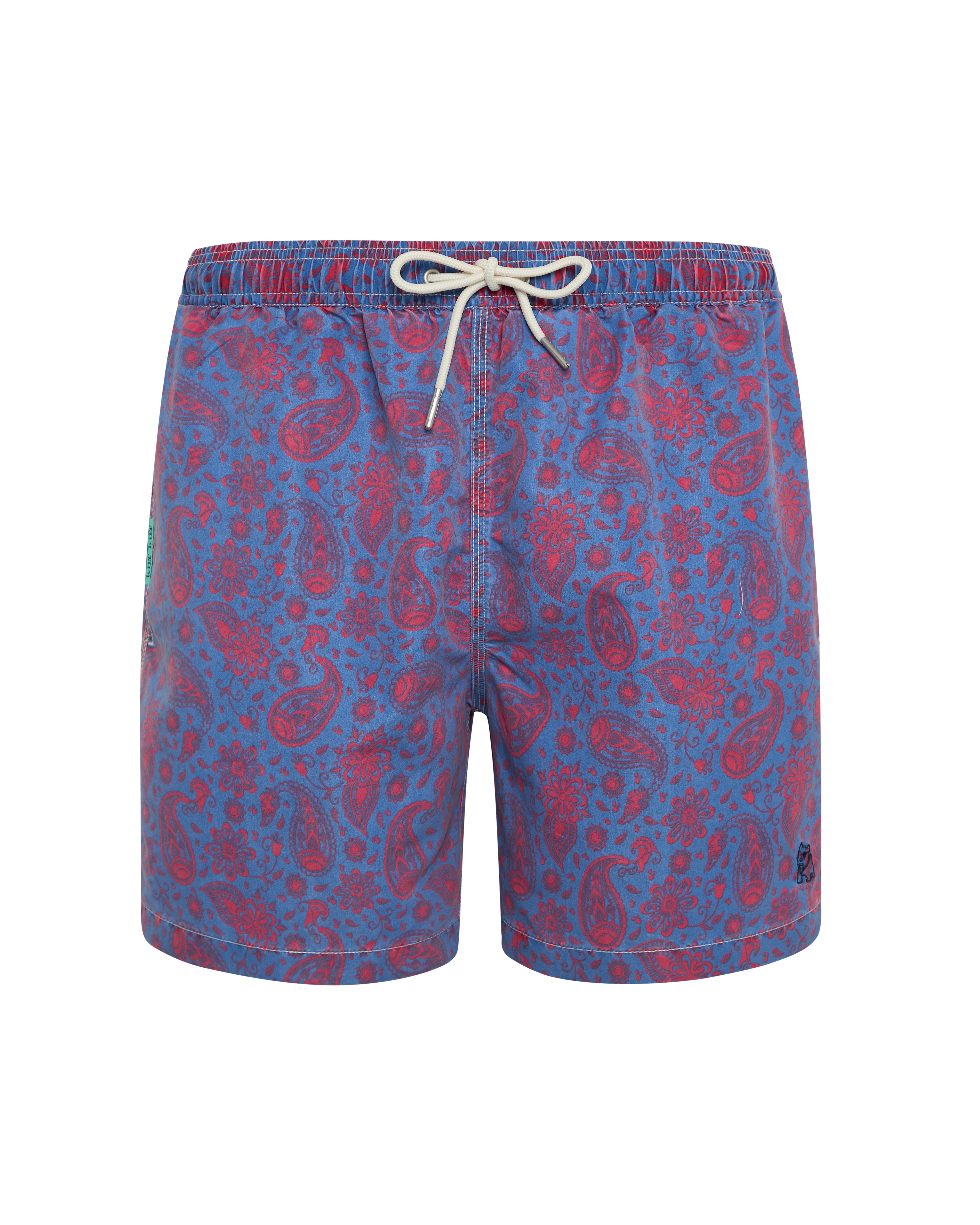 Bañador bermuda Cachemir azul lavado