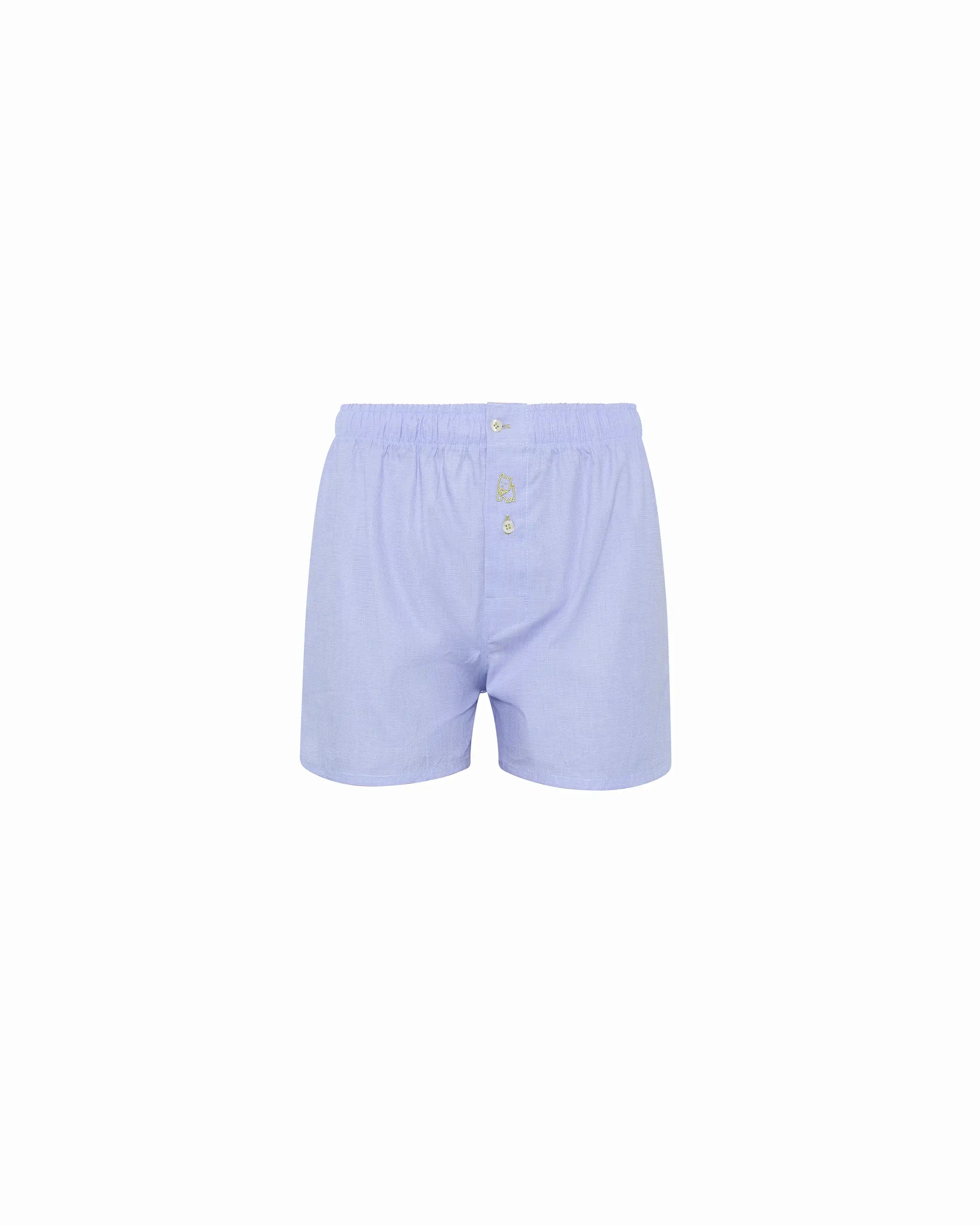 Bóxer de niño Kiff Kiff de tela de algodón azul