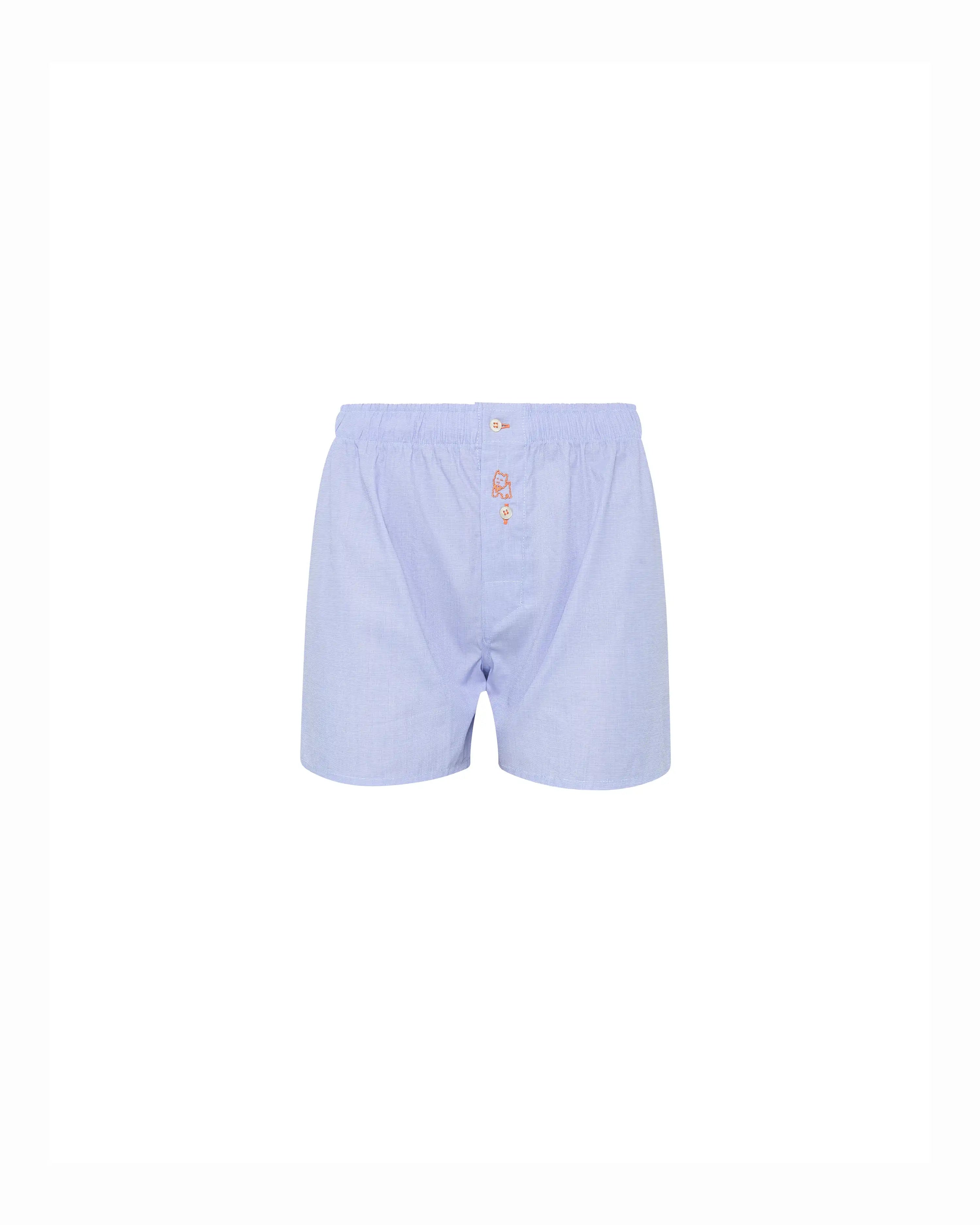 Bóxer de niño Kiff Kiff de tela de algodón azul