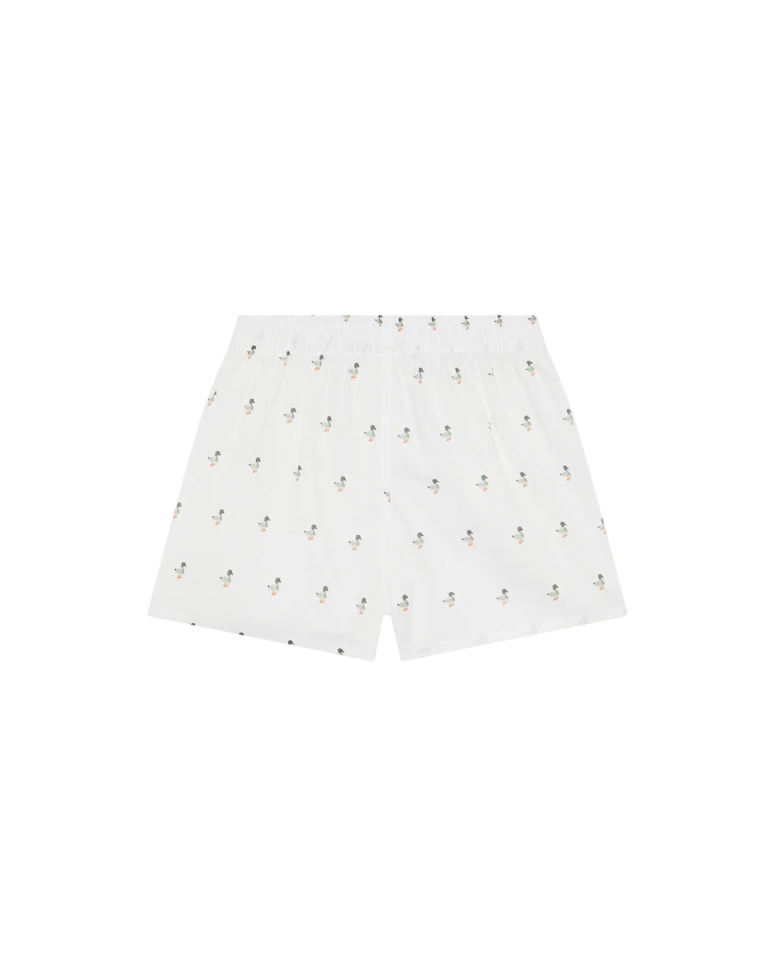 Bóxer de niño Kiff Kiff de algodón blanco con estampado de pato
