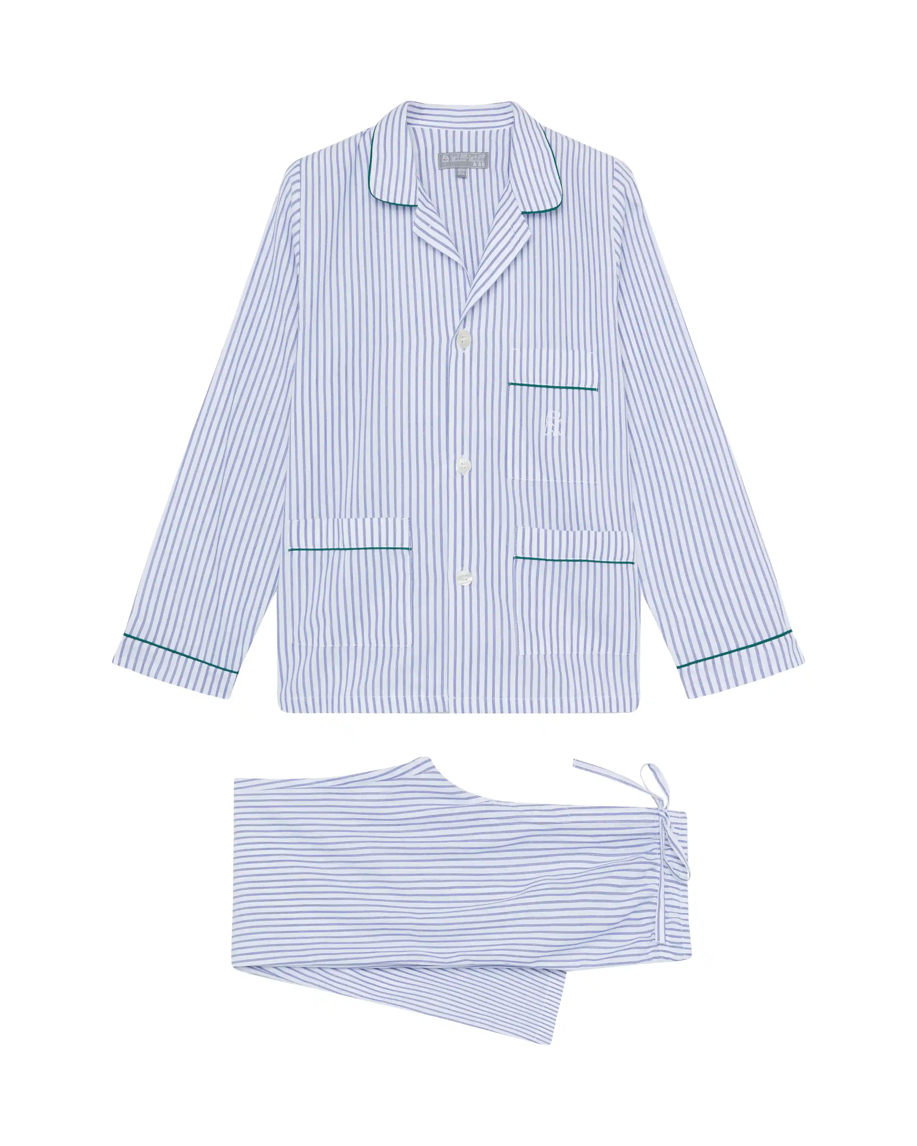 Pijama de niño Kiff Kiff largo de algodón con rayas