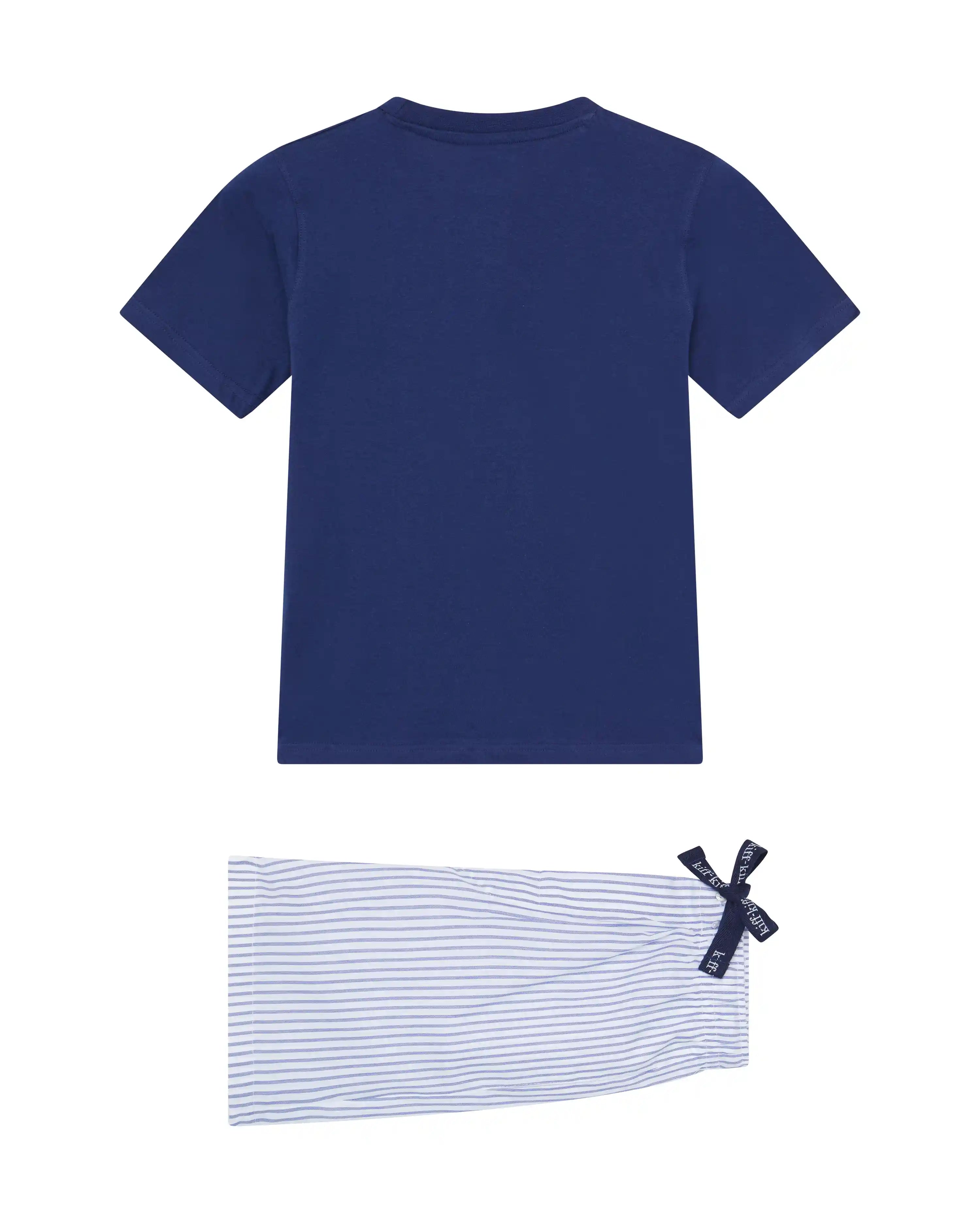 Pijama de niño corto combinado camiseta pantalón