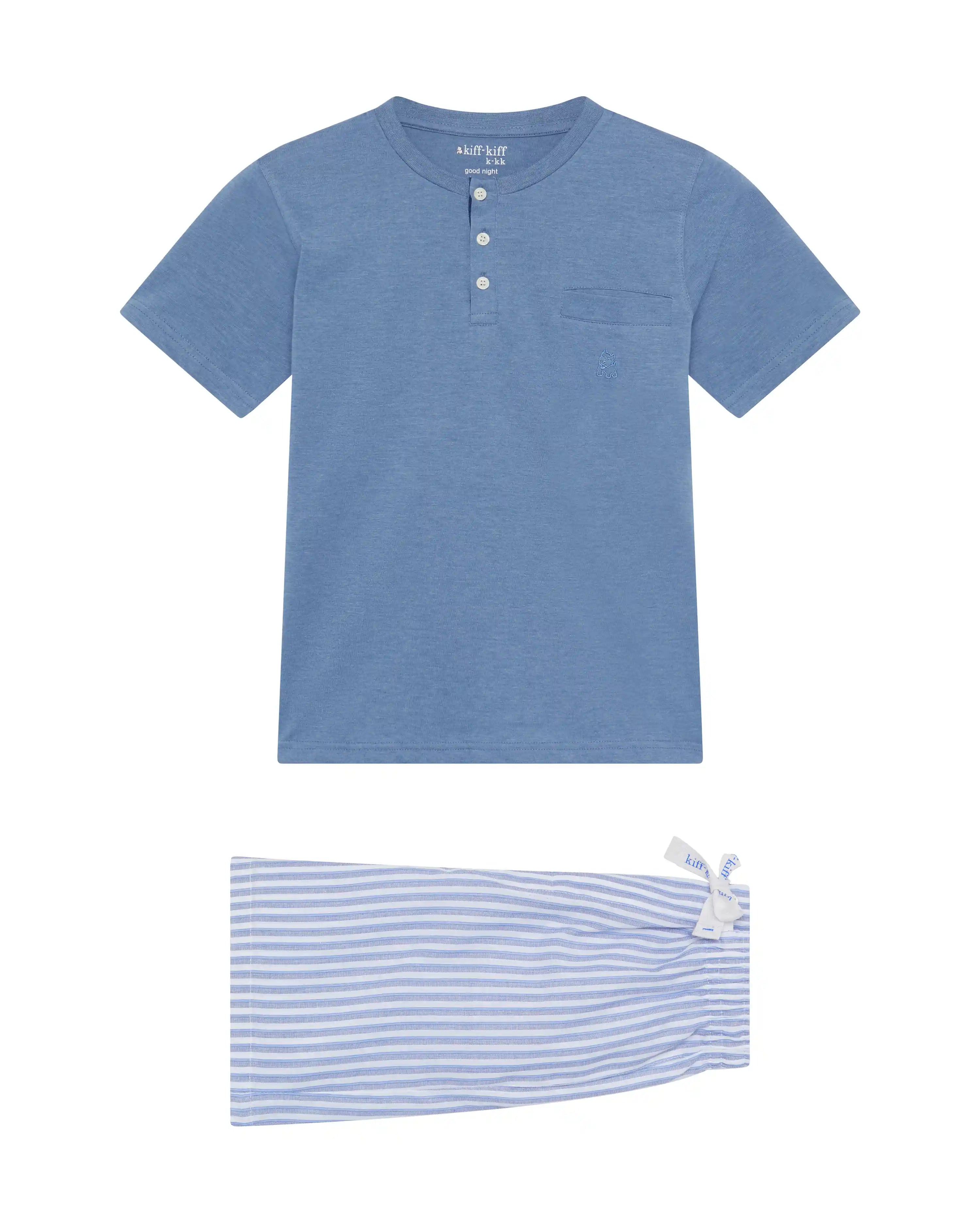 Pijama de niño corto combinado camiseta pantalón