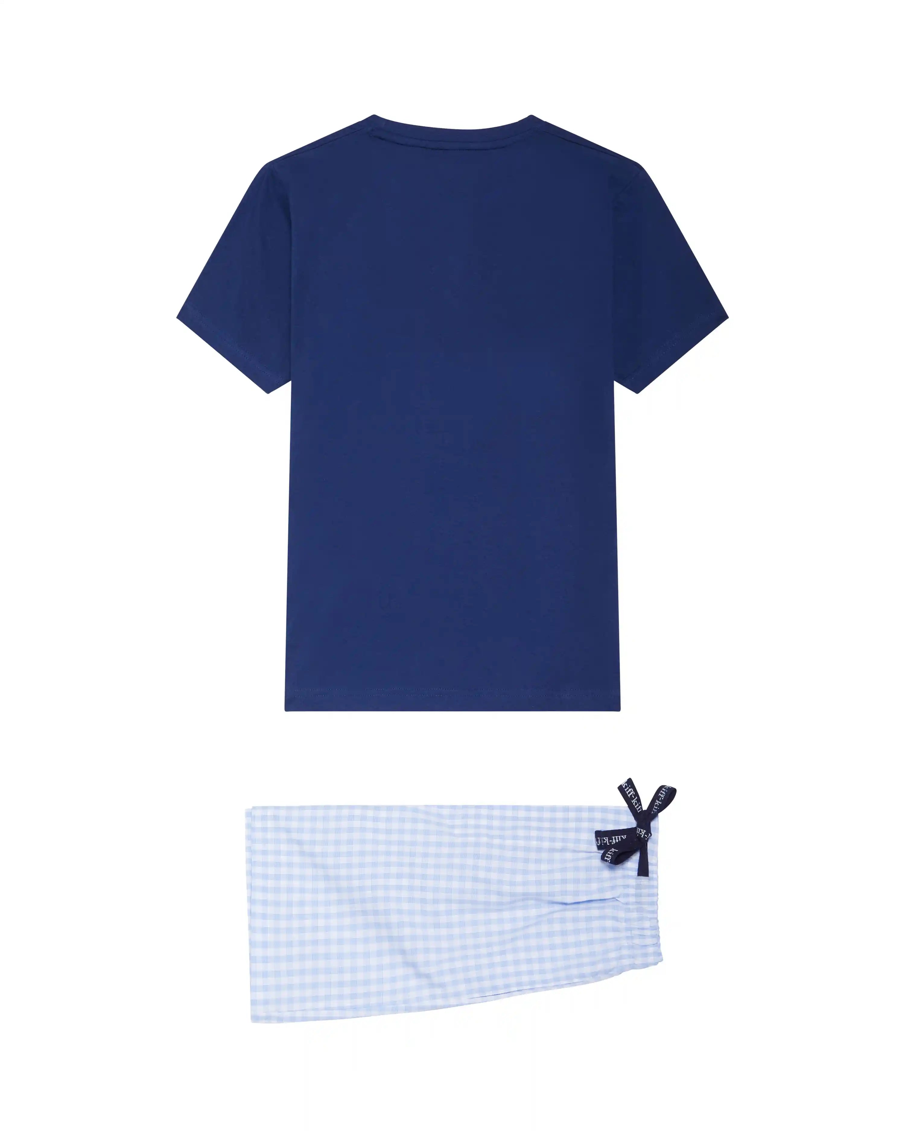 Pijama de niño corto combinado camiseta pantalón