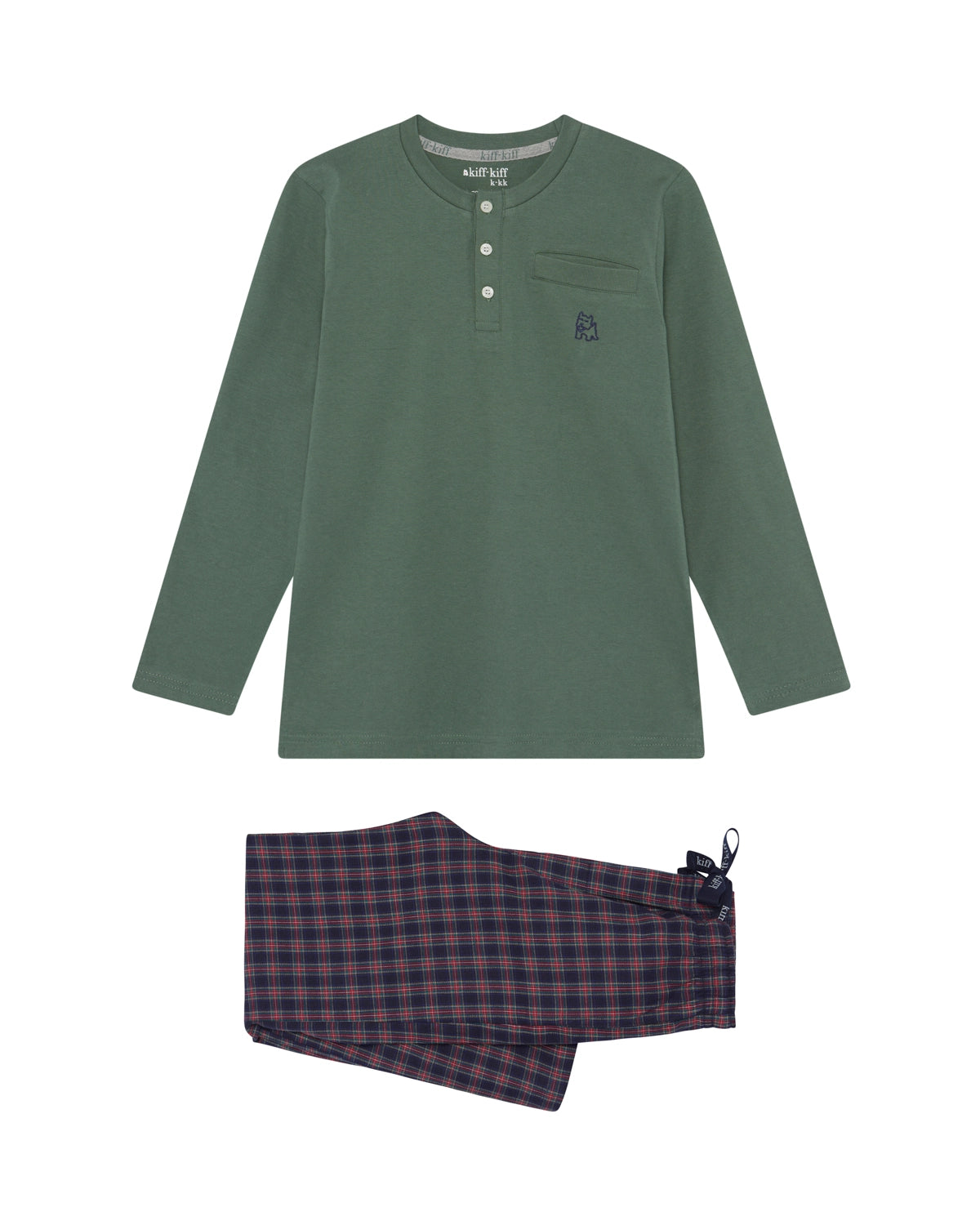 Pijama de niño largo combinado camiseta pantalón