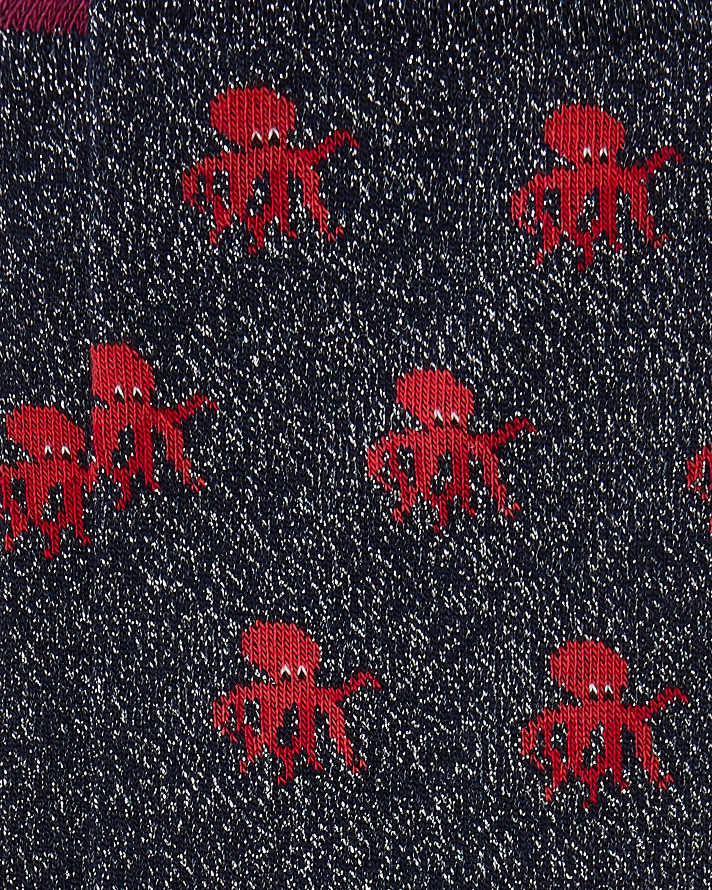 Calcetines media caña de mujer Kiff Kiff estampado pulpo azul