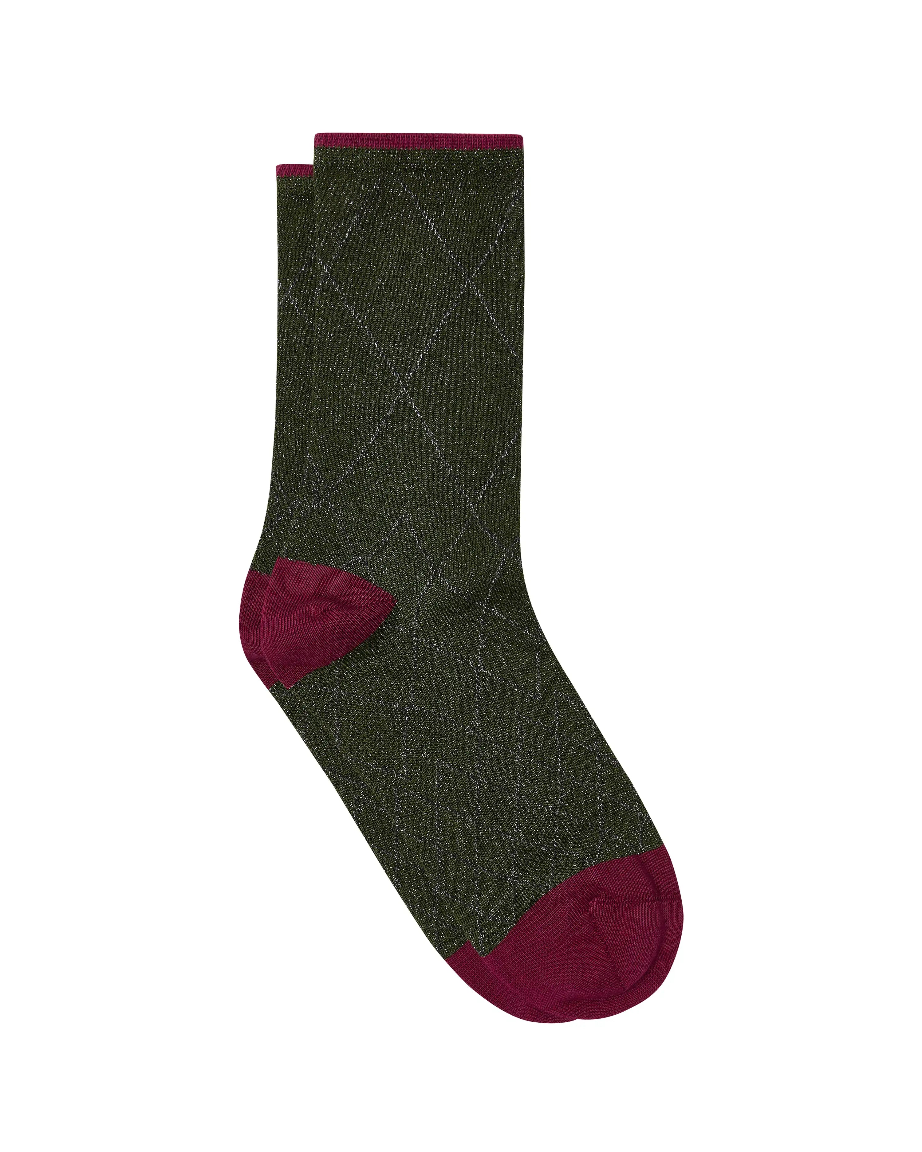 Calcetines media caña de mujer Kiff Kiff brilli rombos