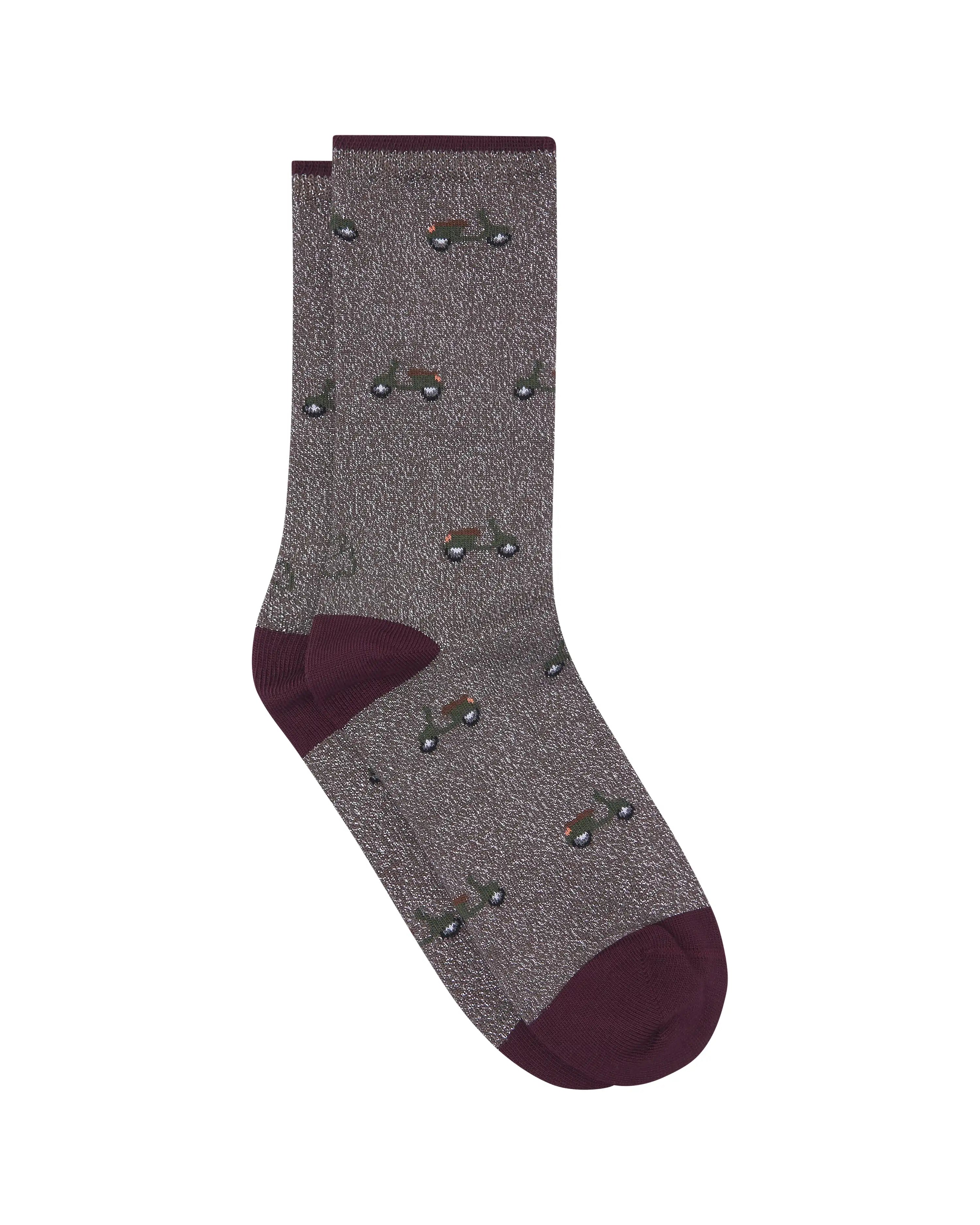 Calcetines media caña de mujer Kiff Kiff brilli moto