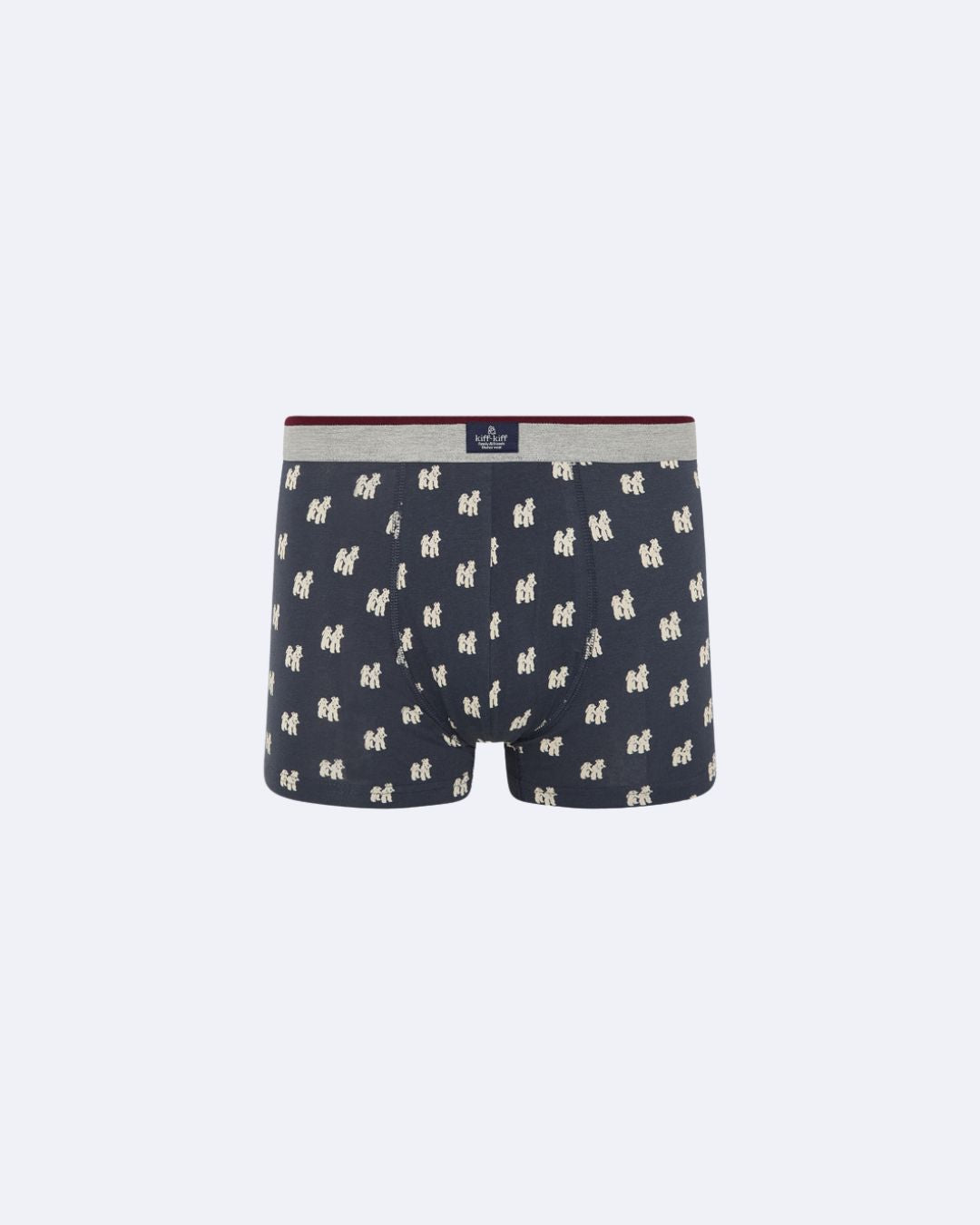 Bóxer de punto de hombre Kiff Kiff azul marino estampado de perros