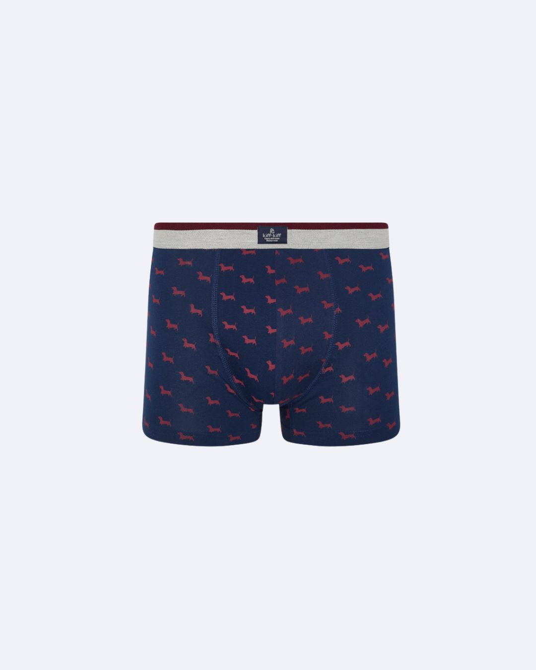 Bóxer de punto de hombre Kiff Kiff azul marino estampado perro