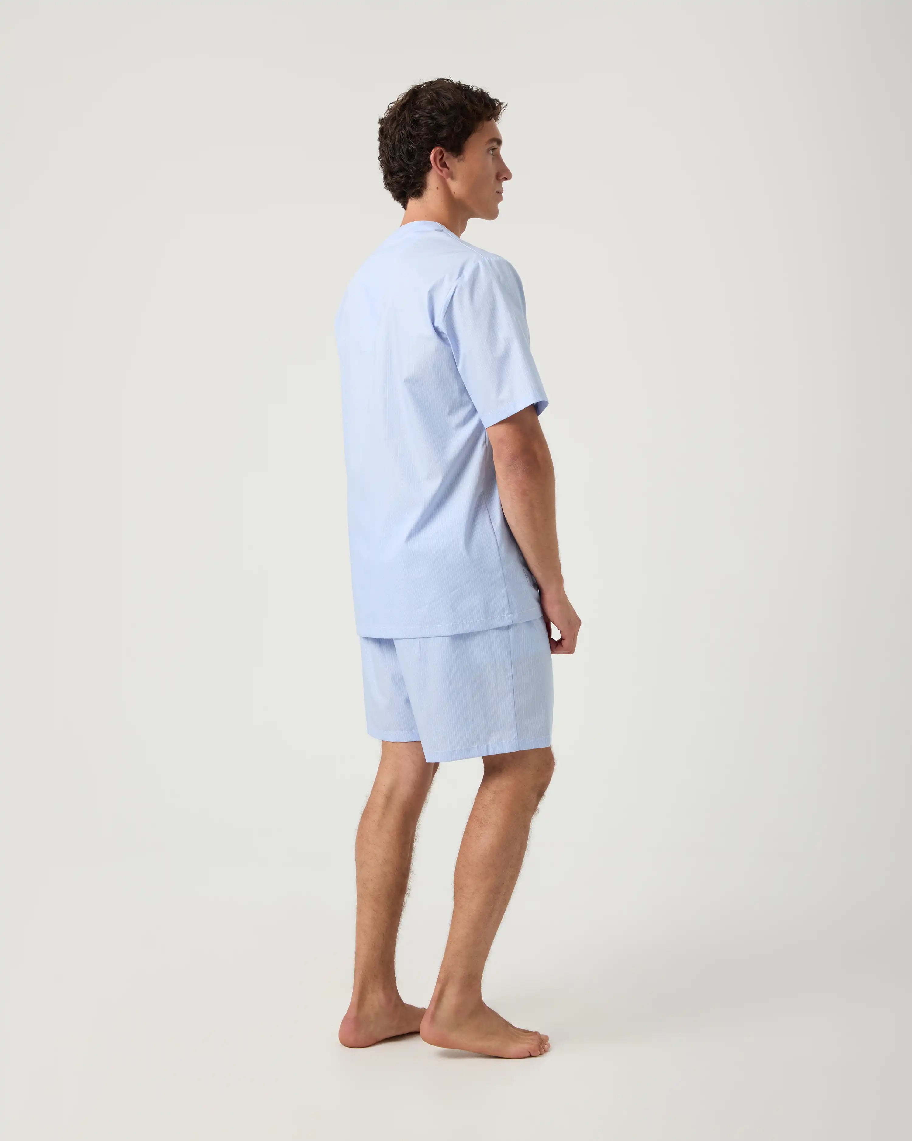 Pijama corto de hombre Kiff Kiff de tela con rayas