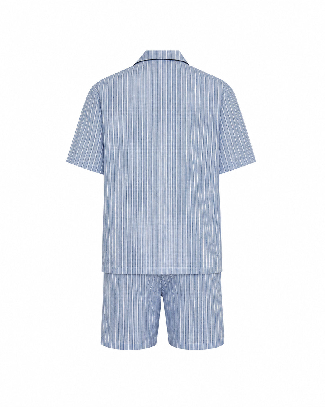 Pijama de Hombre Corto Rayas Azul