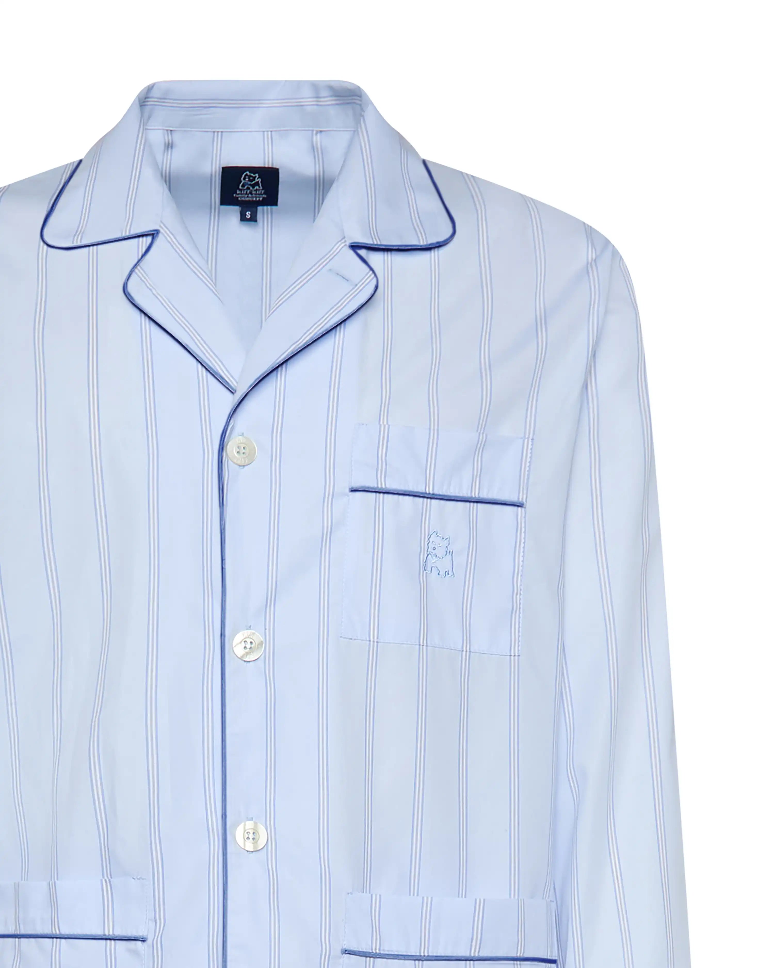 Pijama largo de hombre Kiff Kiff de tela con rayas