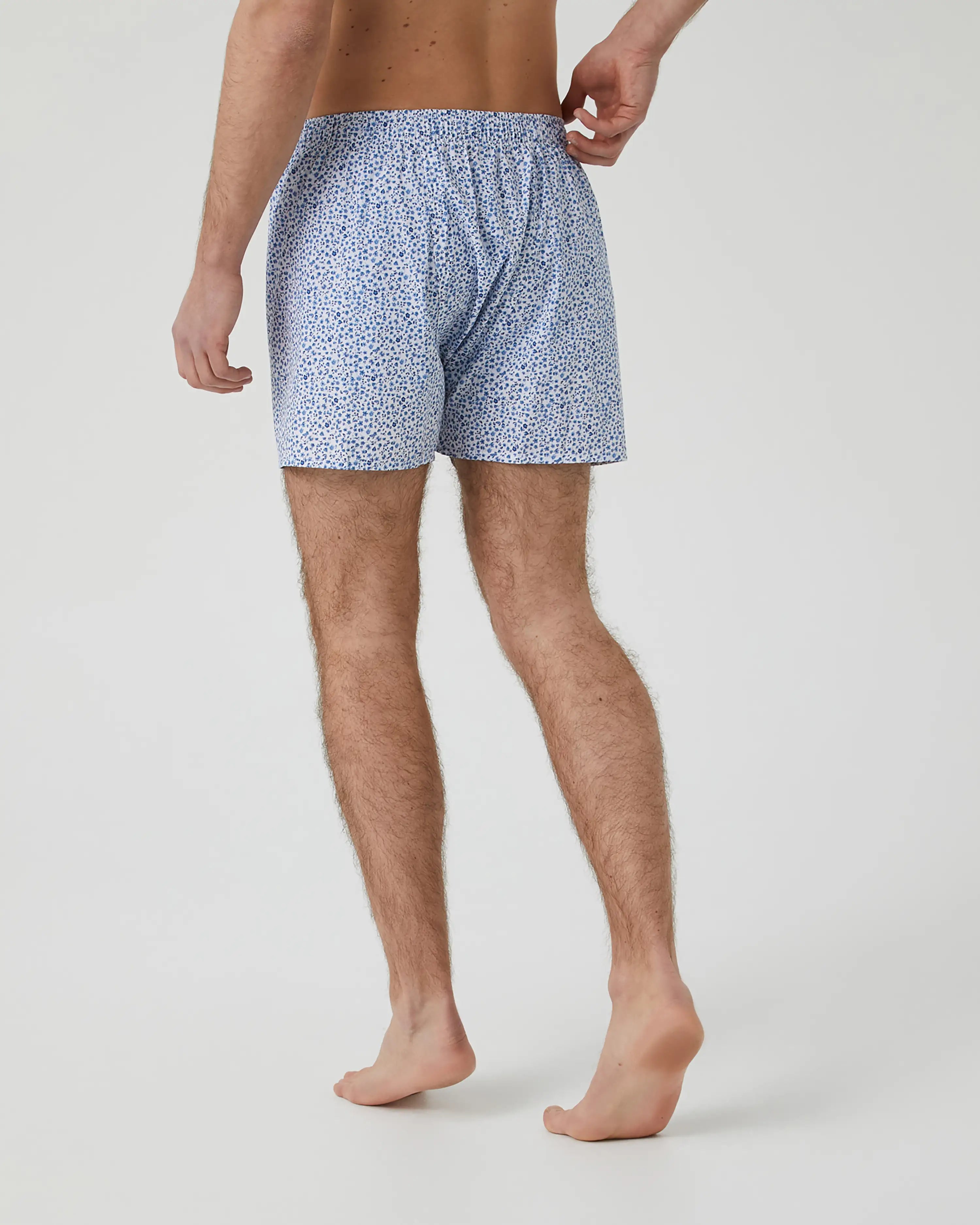 Bóxer de tela de hombre Kiff Kiff estampado flor azul