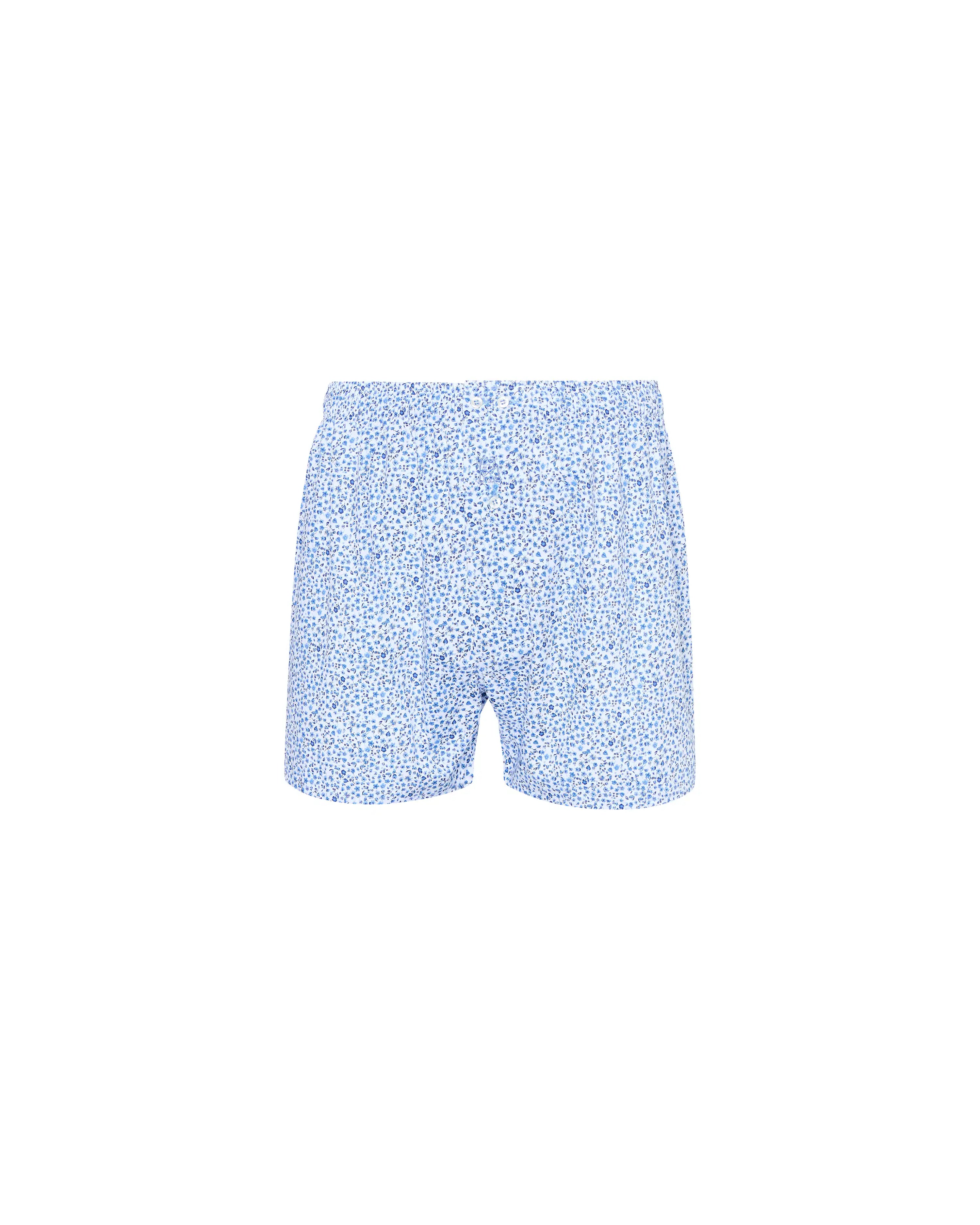 Bóxer de tela de hombre Kiff Kiff estampado flor azul