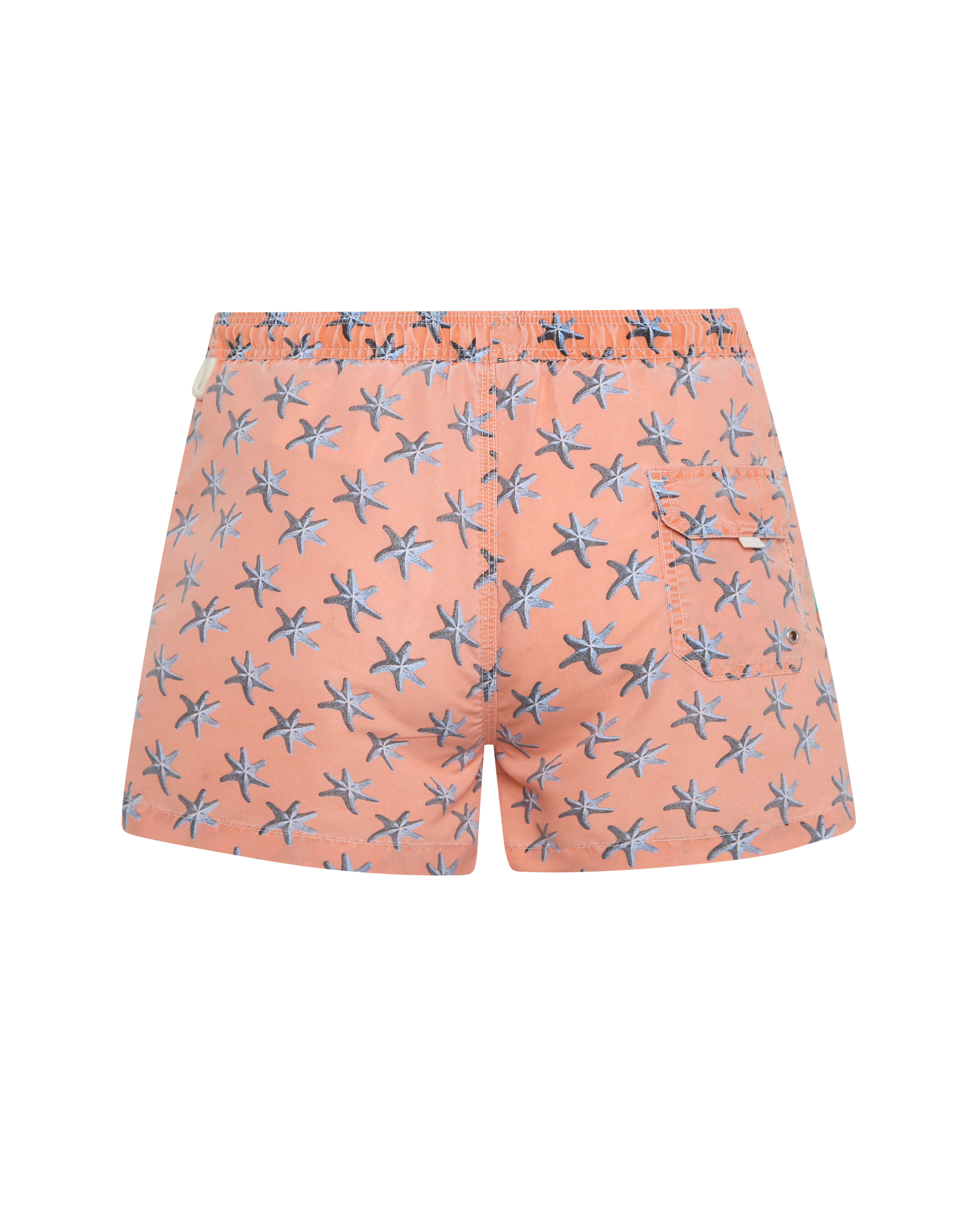 Bañador bermuda niño Kiff Kiff naranja lavado estampado Estrella