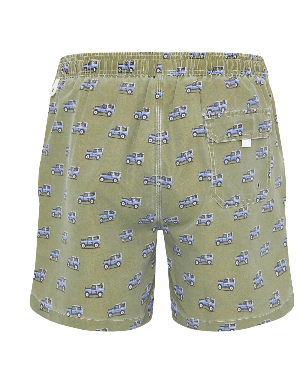Bañador bermuda estampado Jeep verde lavado
