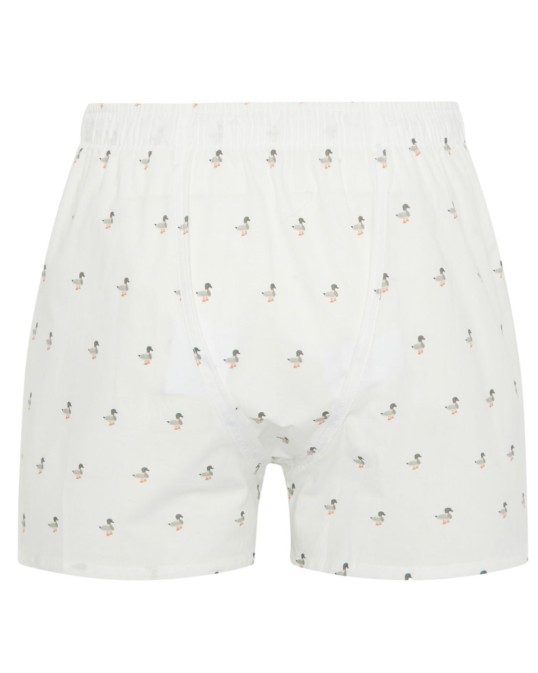 Boxer de tela estampado Patos