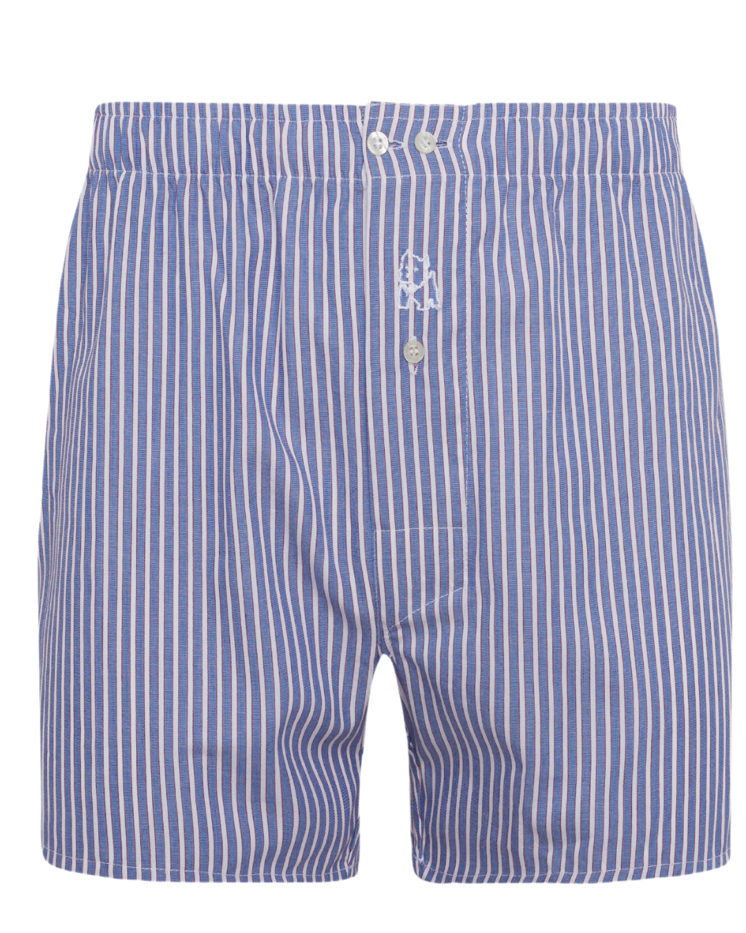 Boxer con rayas azul y grana