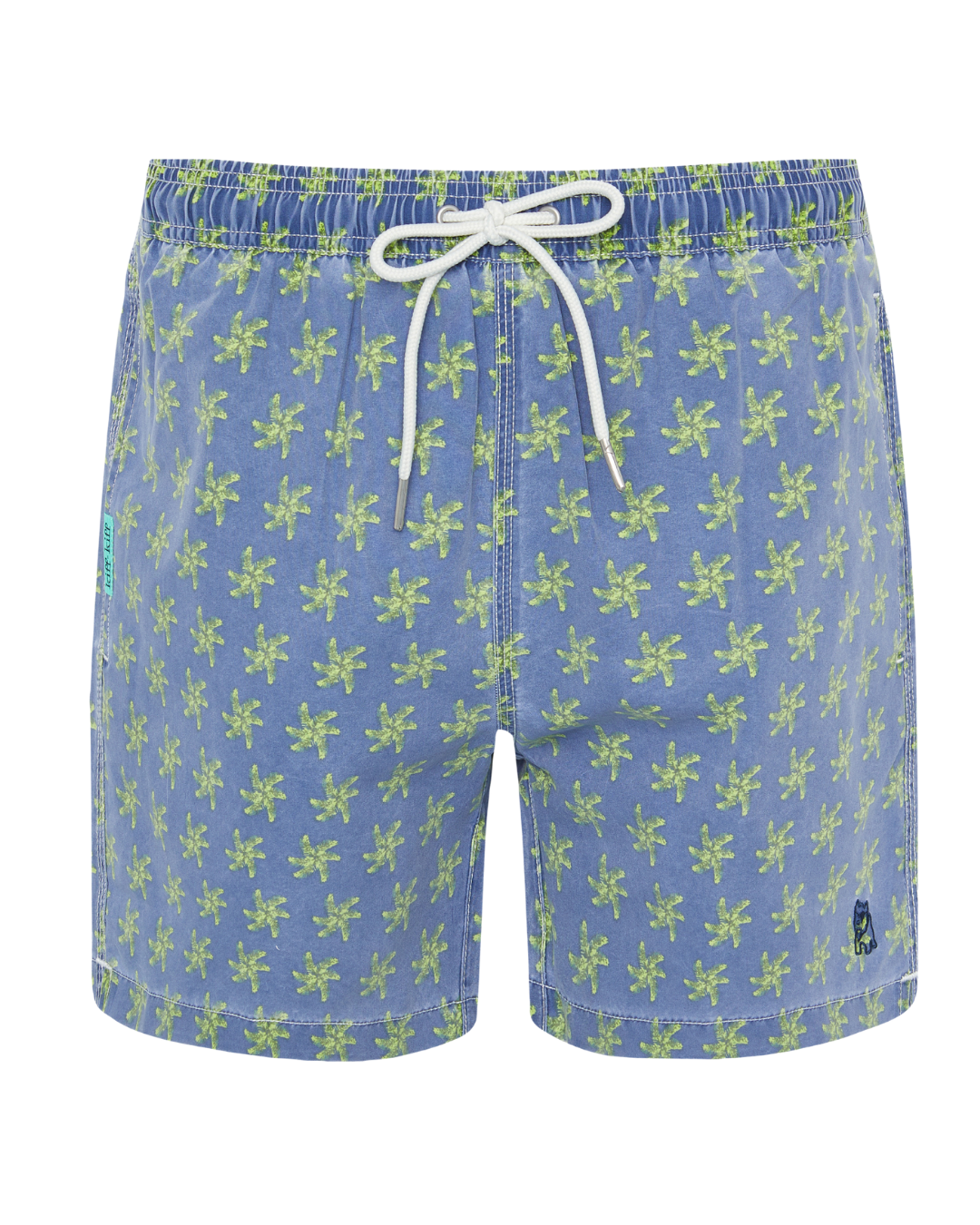 Bañador bermuda estampado Palma azul lavado