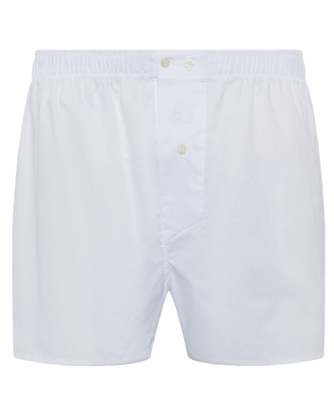 Bóxer de tela liso blanco