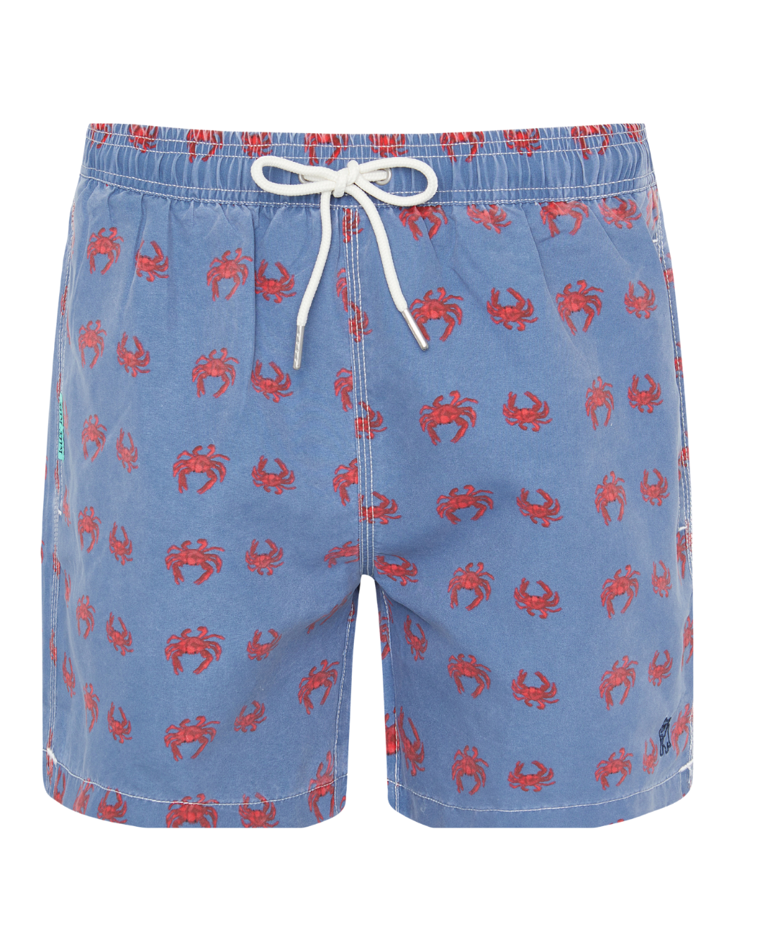 Bañador bermuda estampado Cangrejos azul lavado