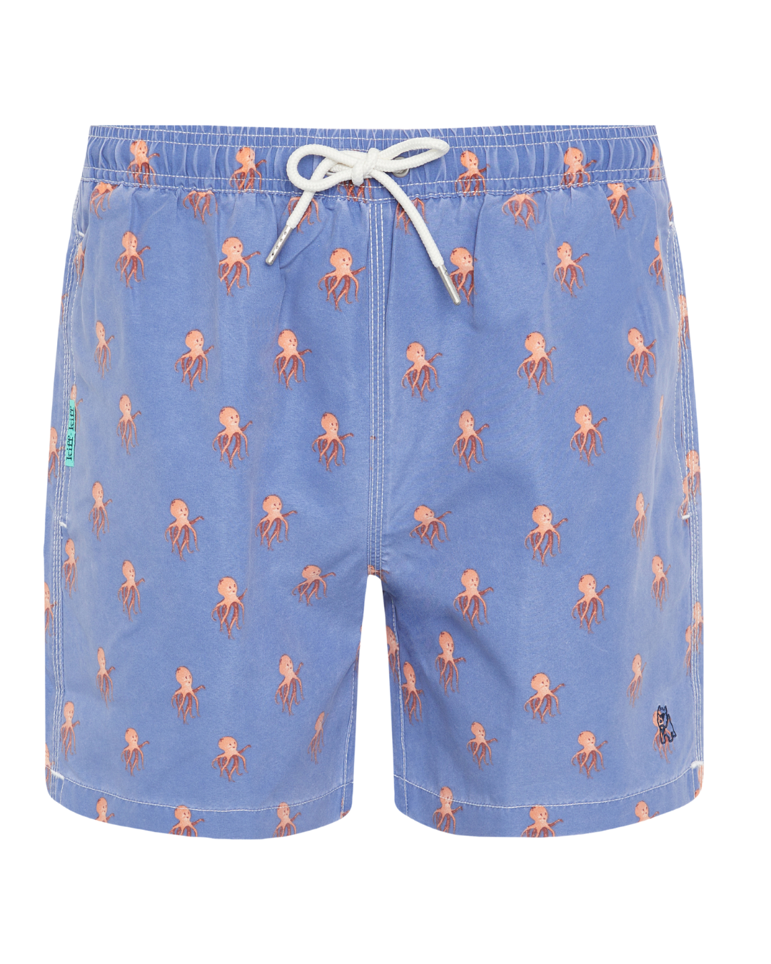 Bañador bermuda estampado Pulpos azul lavado