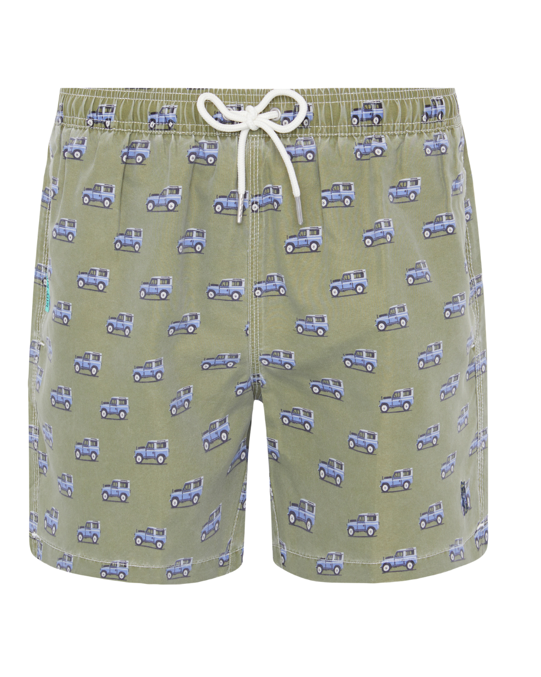 Bañador bermuda estampado Jeep verde lavado
