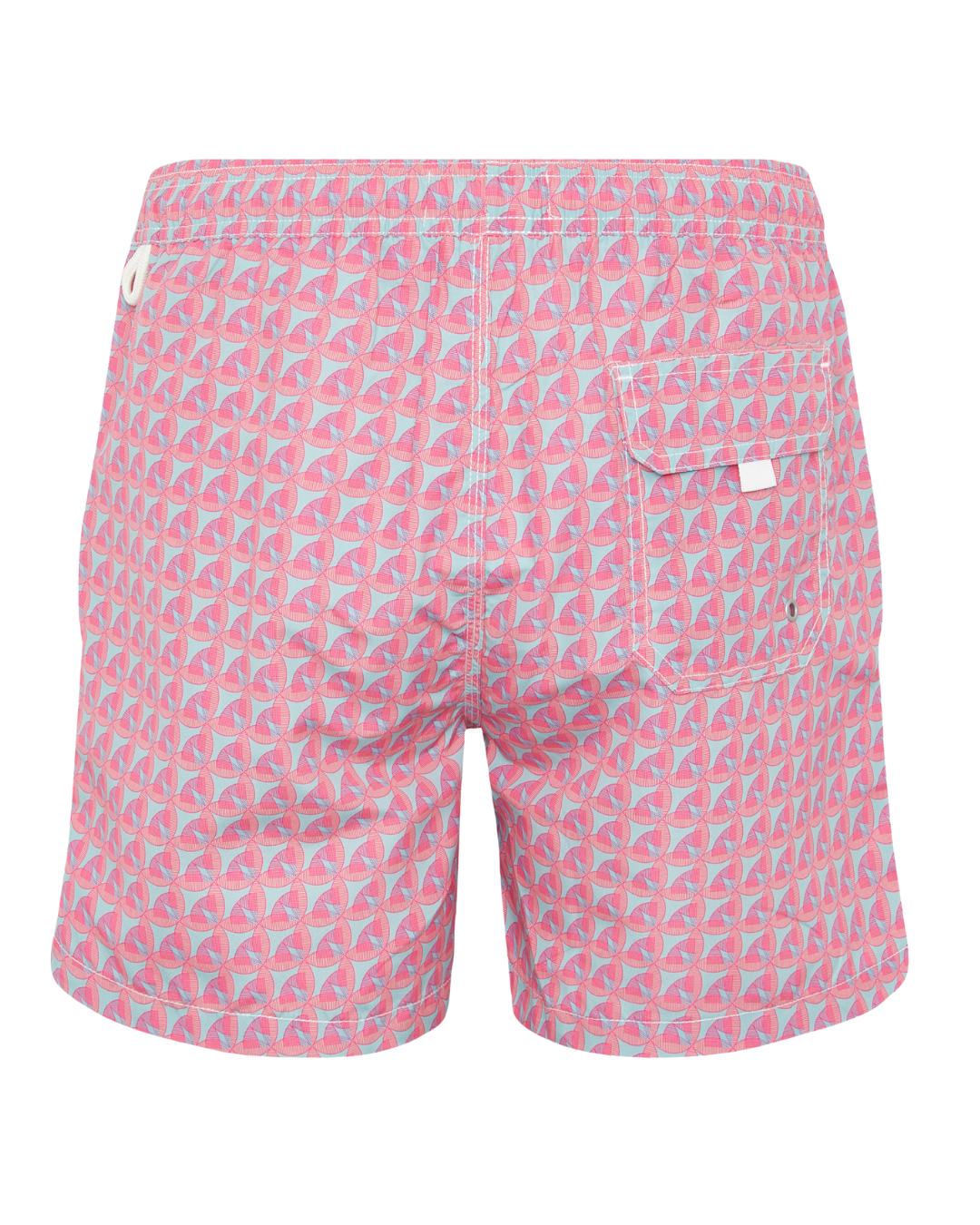 Bañador bermuda estampado Geométrico rosa