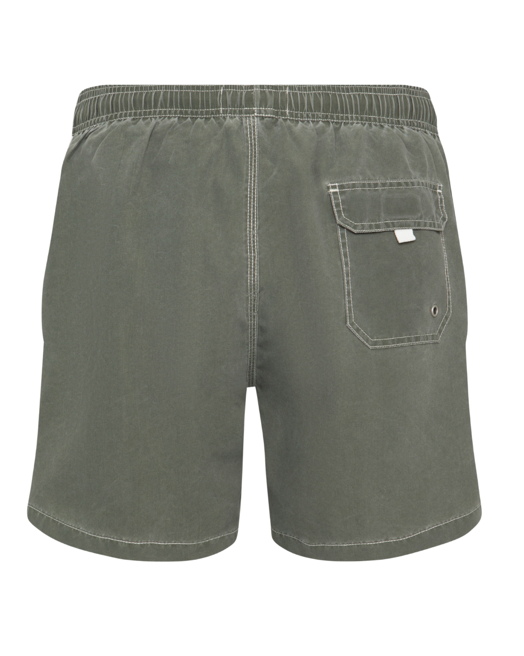 Bañador bermuda Liso verde kaky lavado