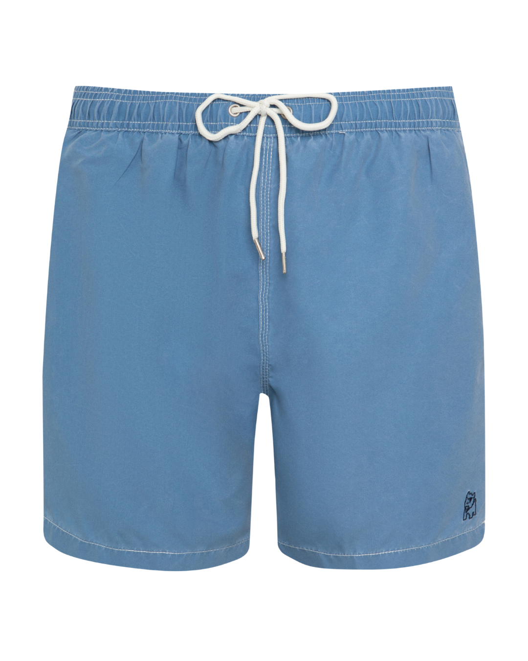 Bañador bermuda liso azul jeans lavado