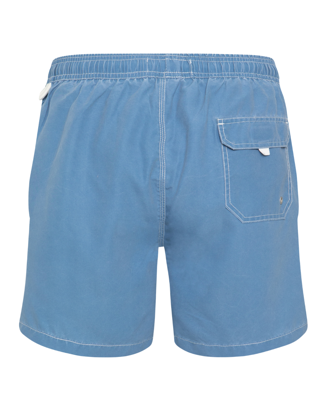 Bañador bermuda liso azul jeans lavado