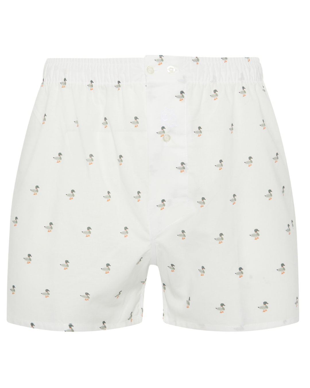 Boxer de tela estampado Patos