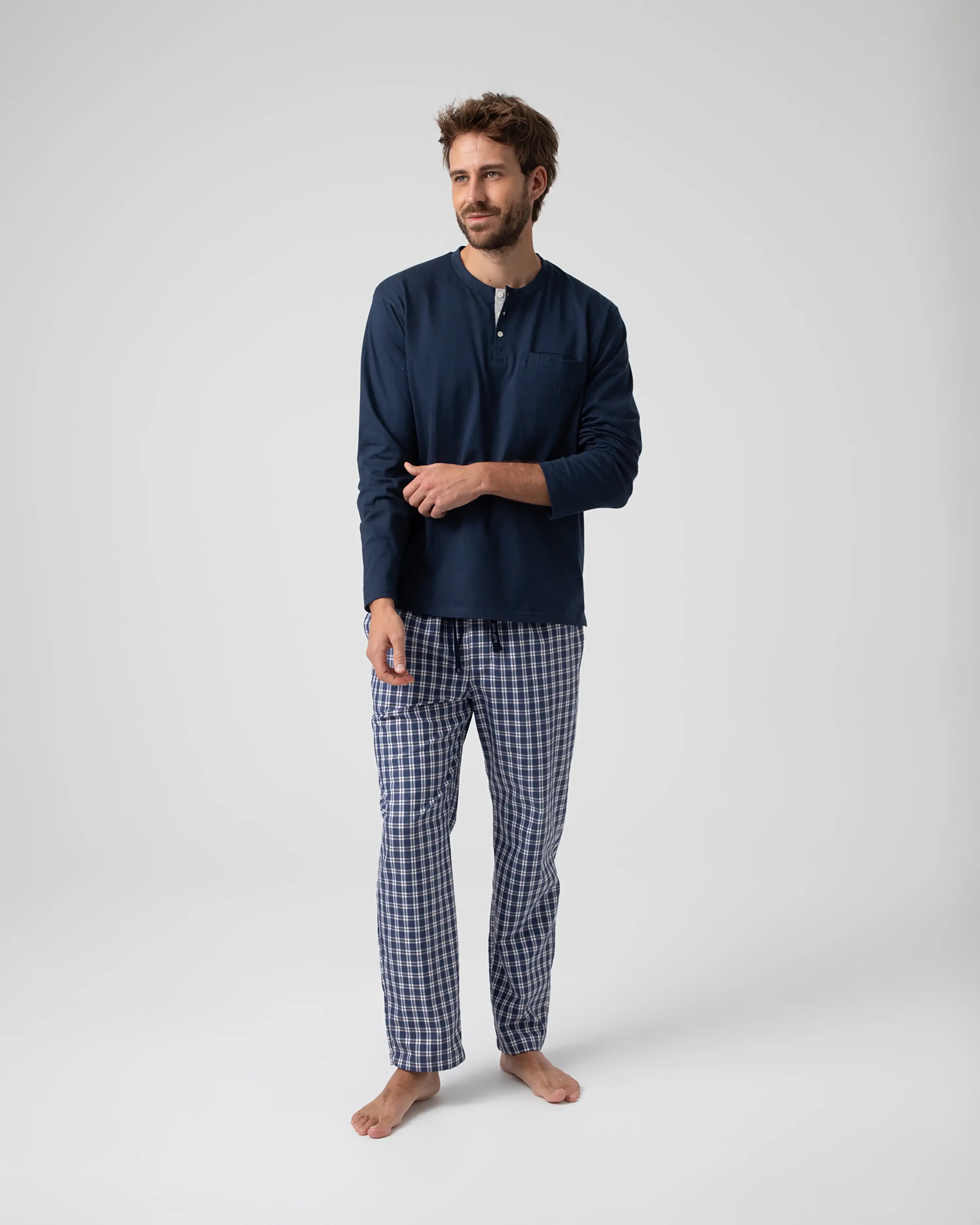 Pijama largo combinado de hombre Kiff Kiff