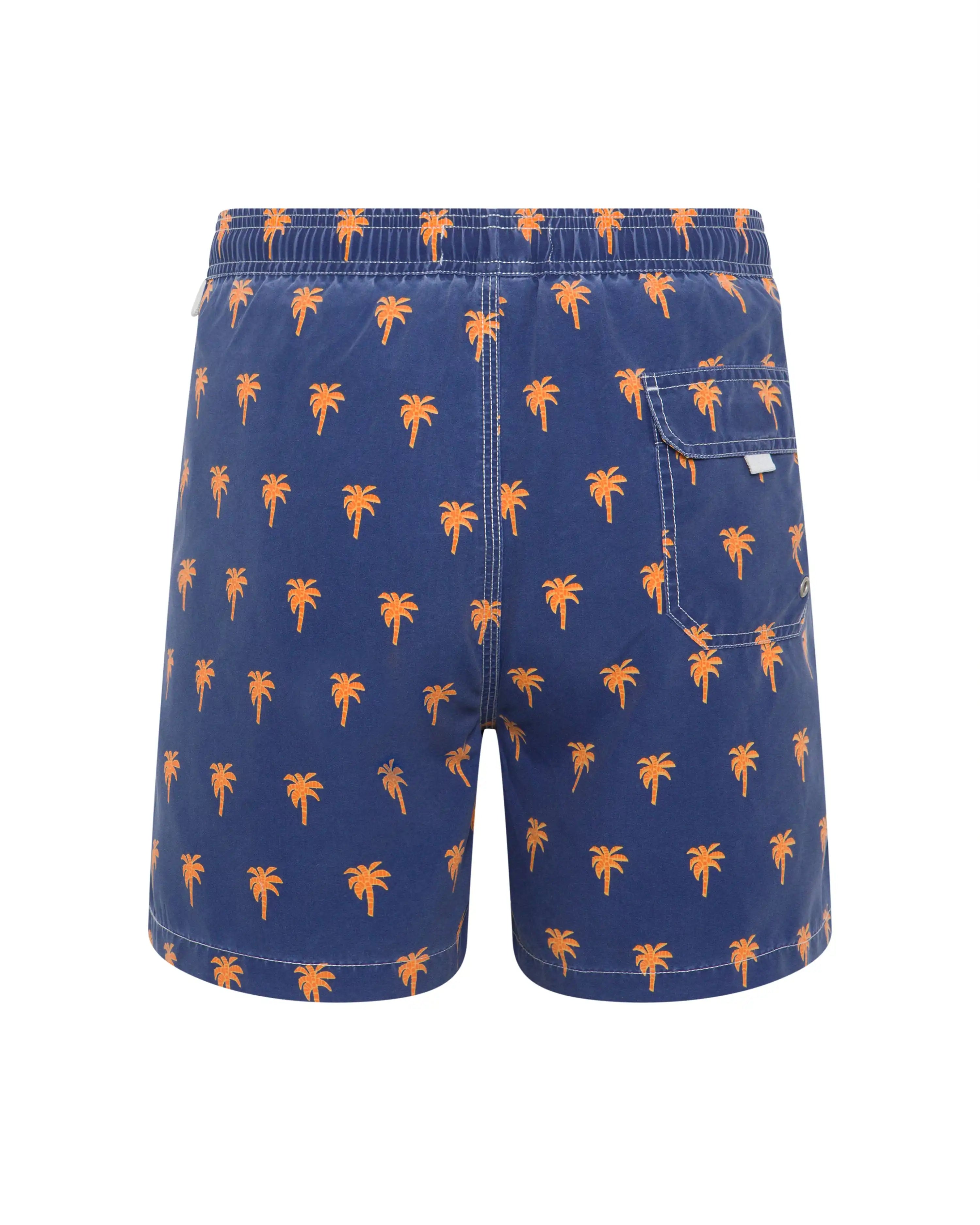 Bañador bermuda estampado Palma azul lavado