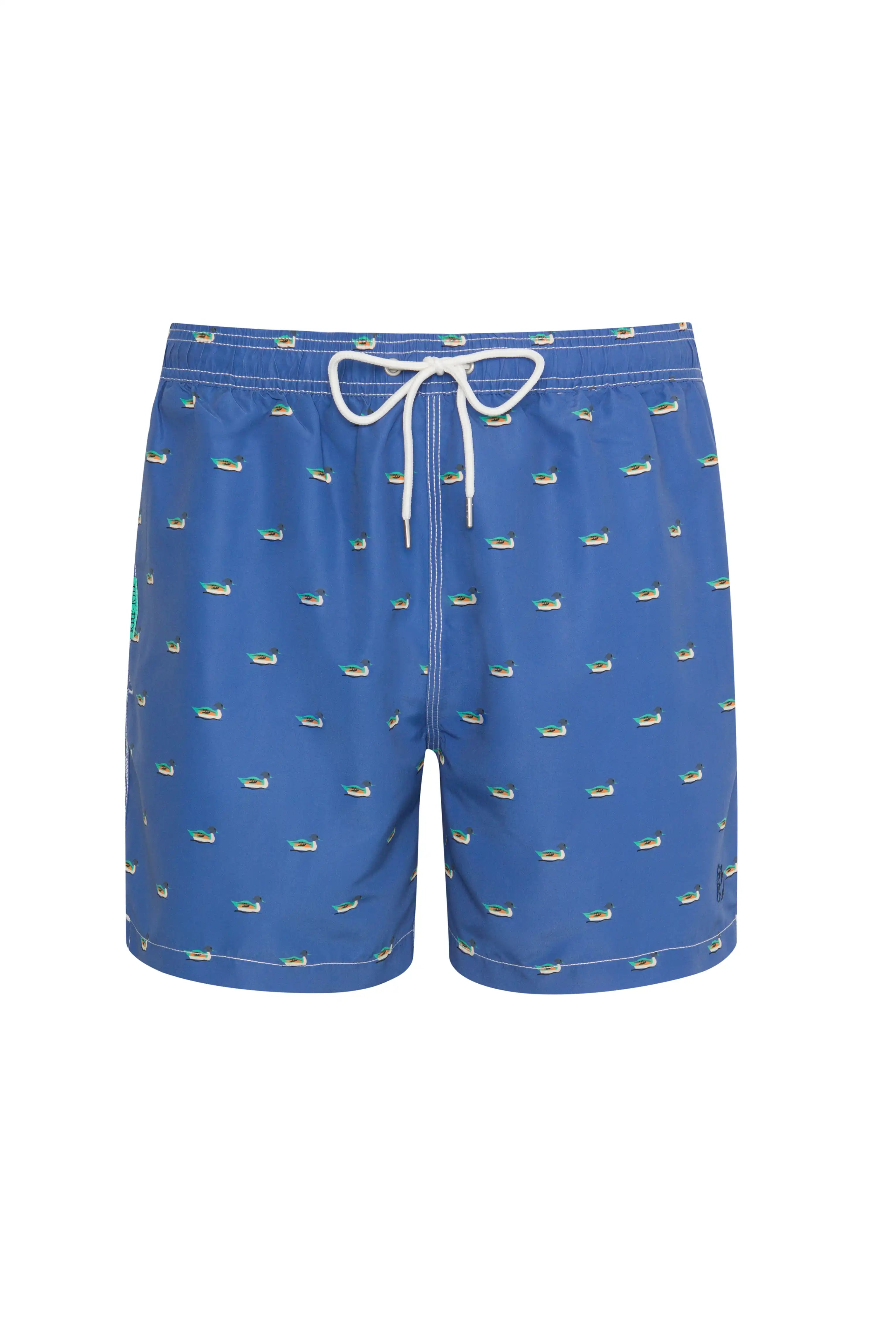 Bañador bermuda hombre Kiff Kiff azul estampado Pato