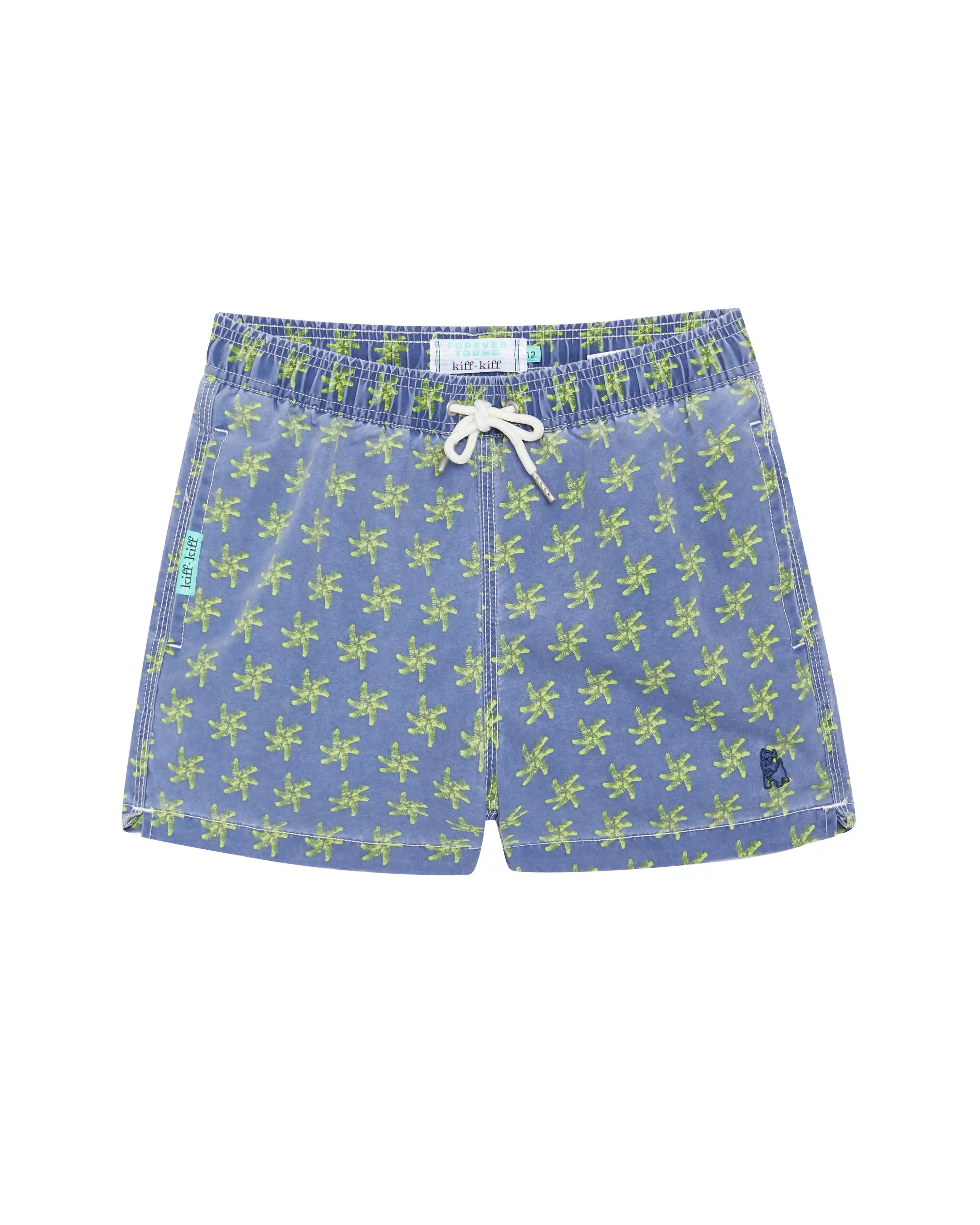 Bañador bermuda niño Kiff Kiff azul lavado estampado Palma