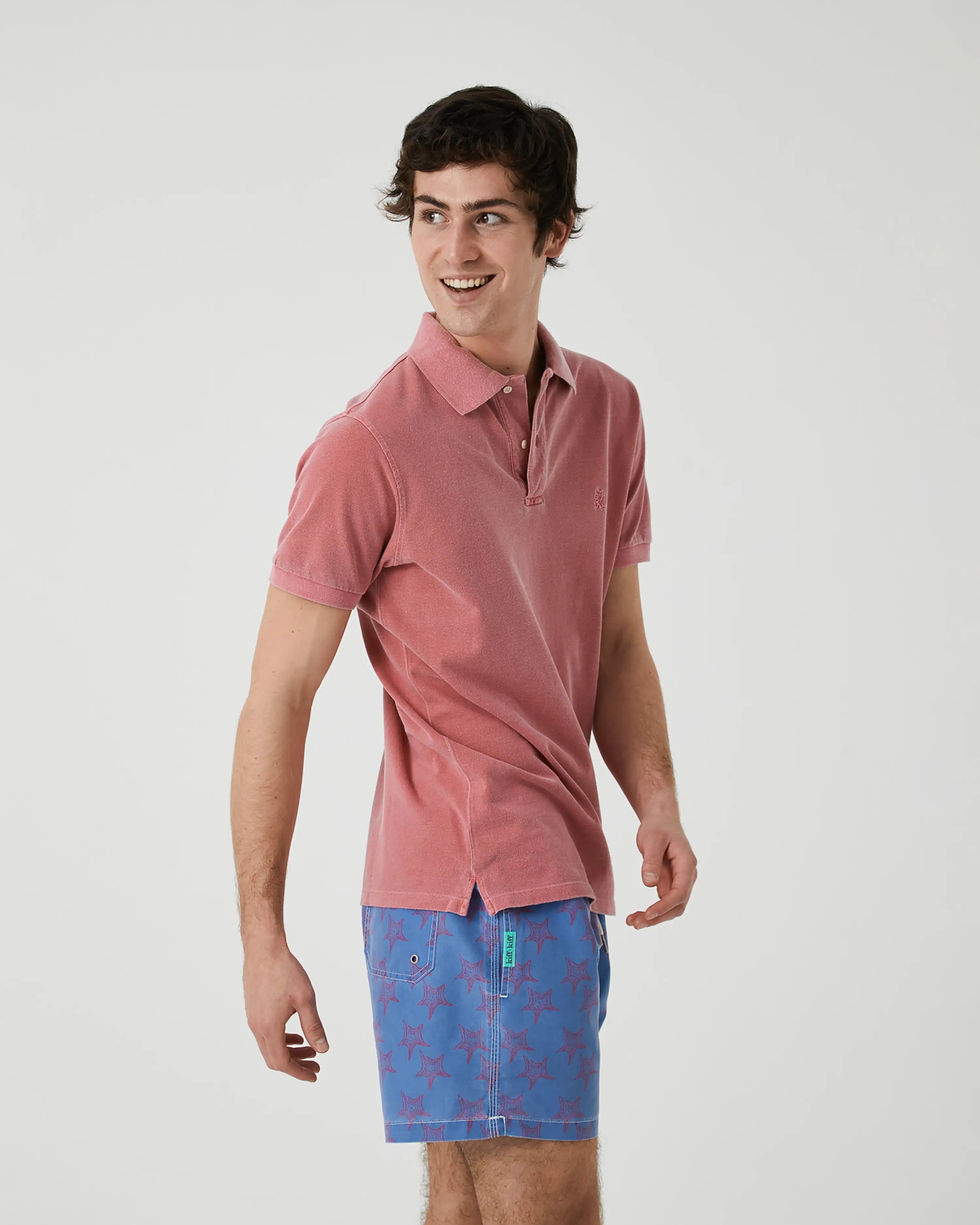 Bañador bermuda hombre Kiff Kiff azul lavado estampado ESTRELLAS