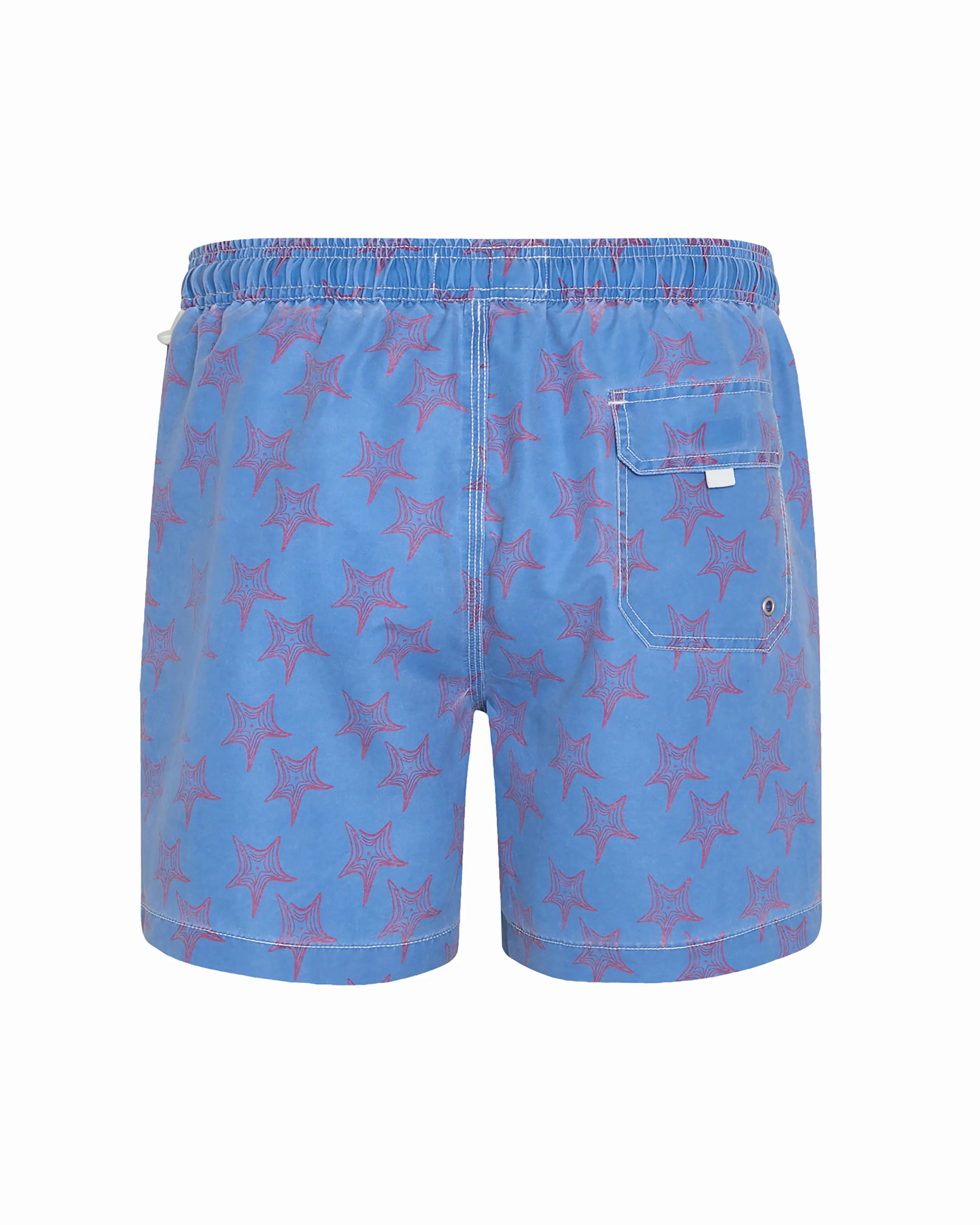 Bañador bermuda hombre Kiff Kiff azul lavado estampado ESTRELLAS