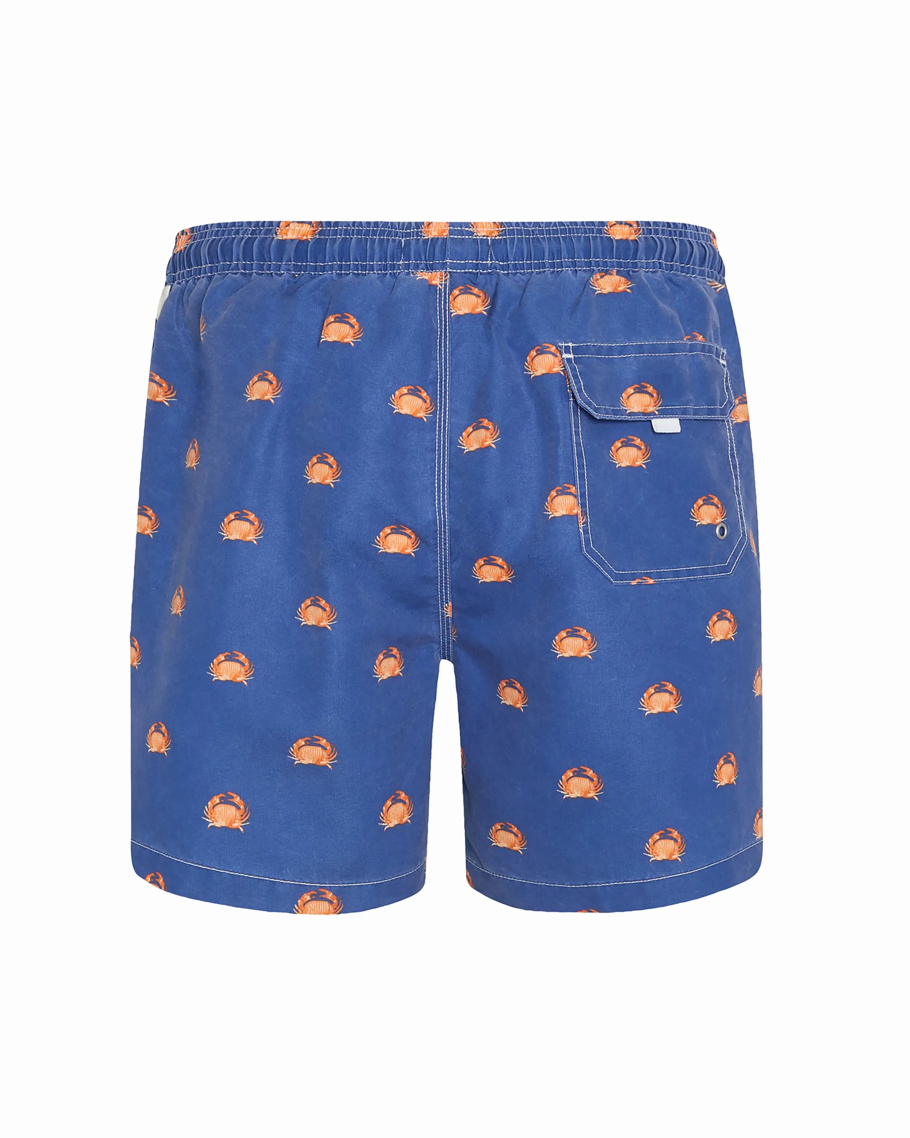 Bañador bermuda hombre Kiff Kiff azul lavado estampado Cangrejo