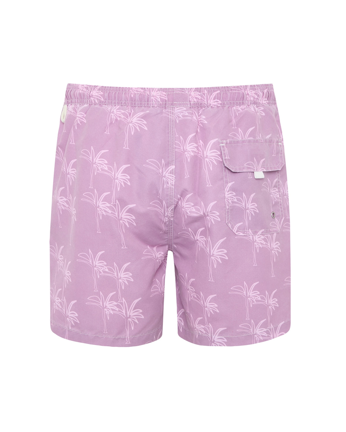 Bañador bermuda hombre Kiff Kiff rosa lavado estampado Palmeras