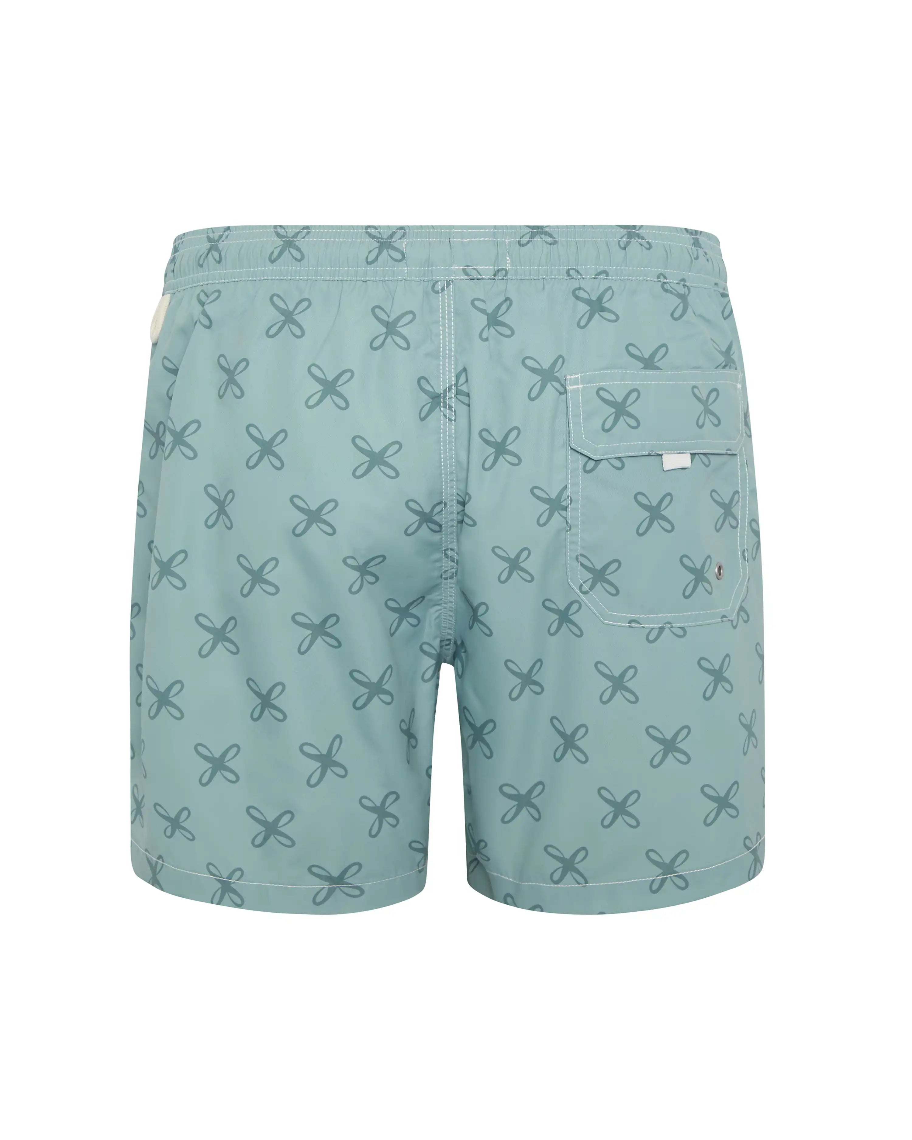 Bañador bermuda estampado Roller verde lavado