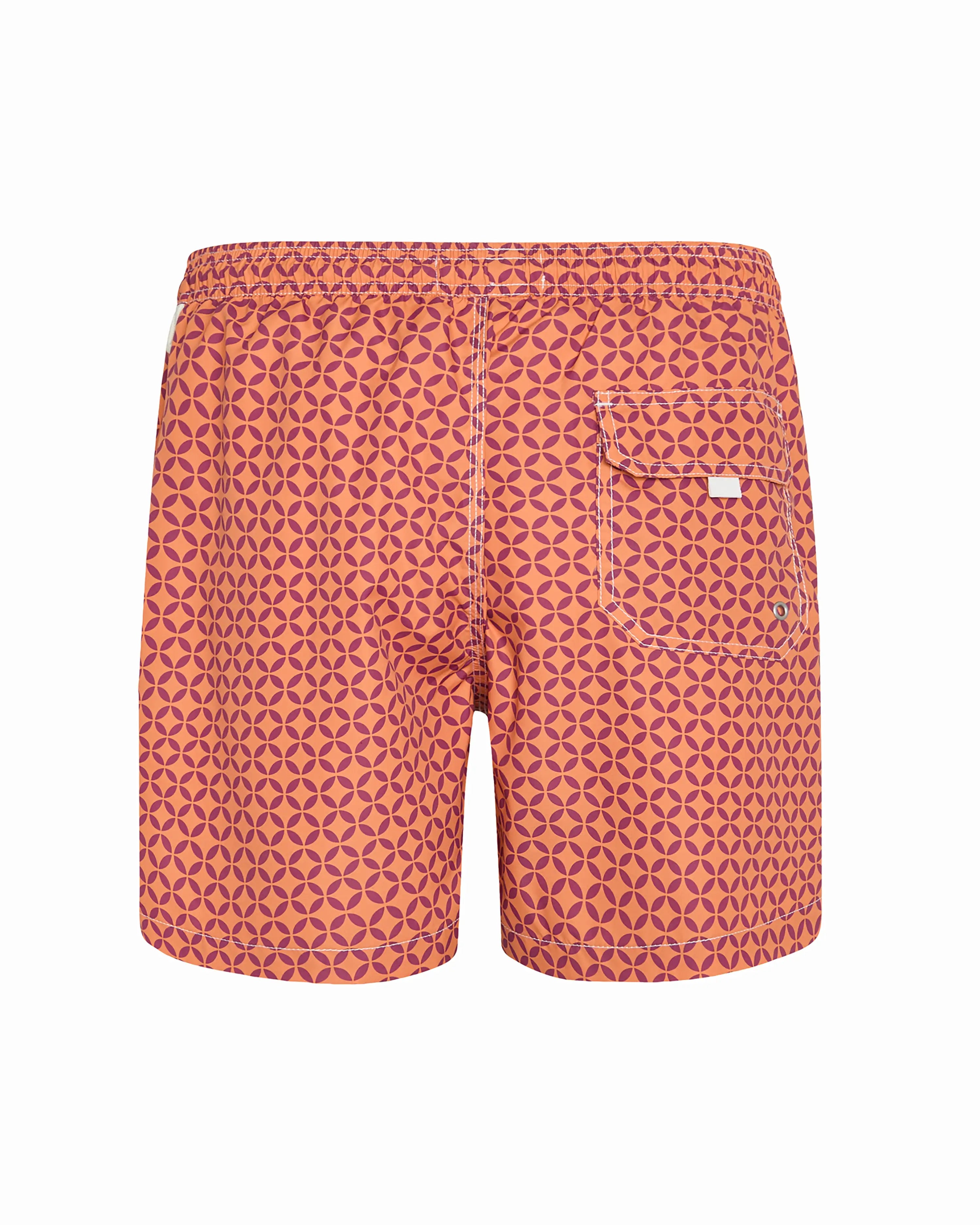 Bañador bermuda hombre Kiff Kiff naranja estampado Geométrico