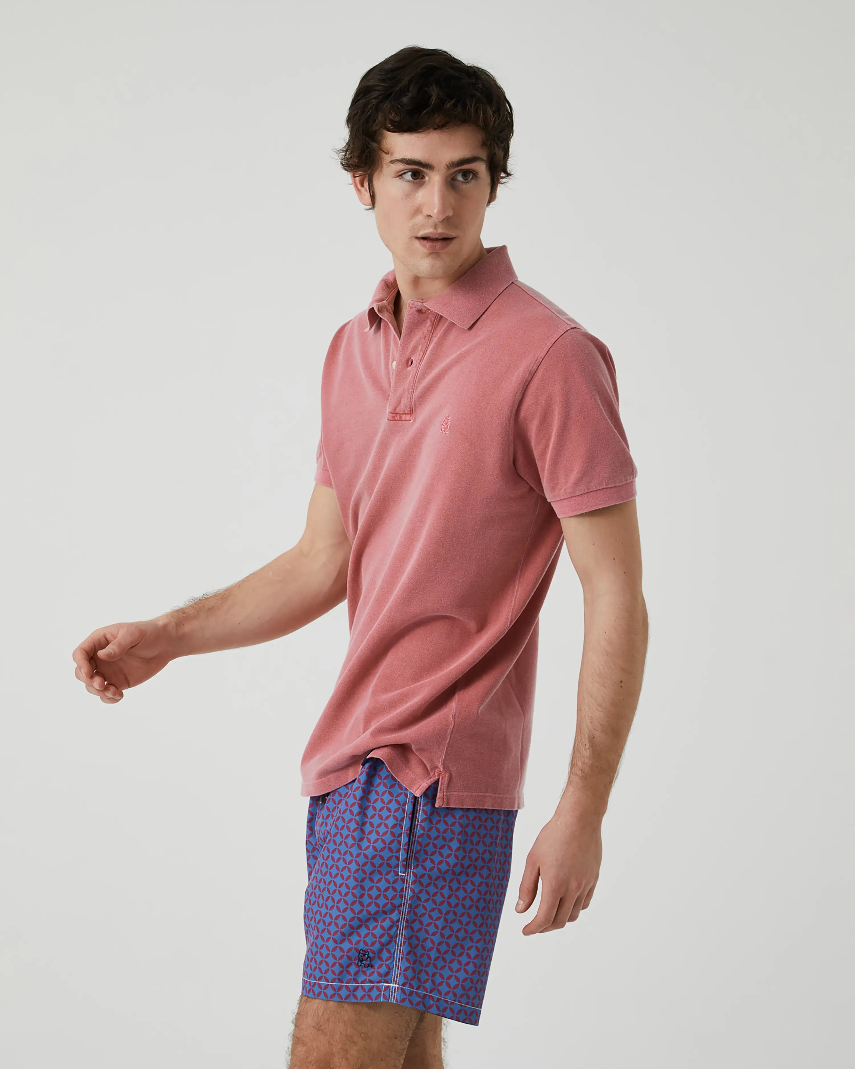 Bañador bermuda hombre Kiff Kiff azul estampado Geométrico