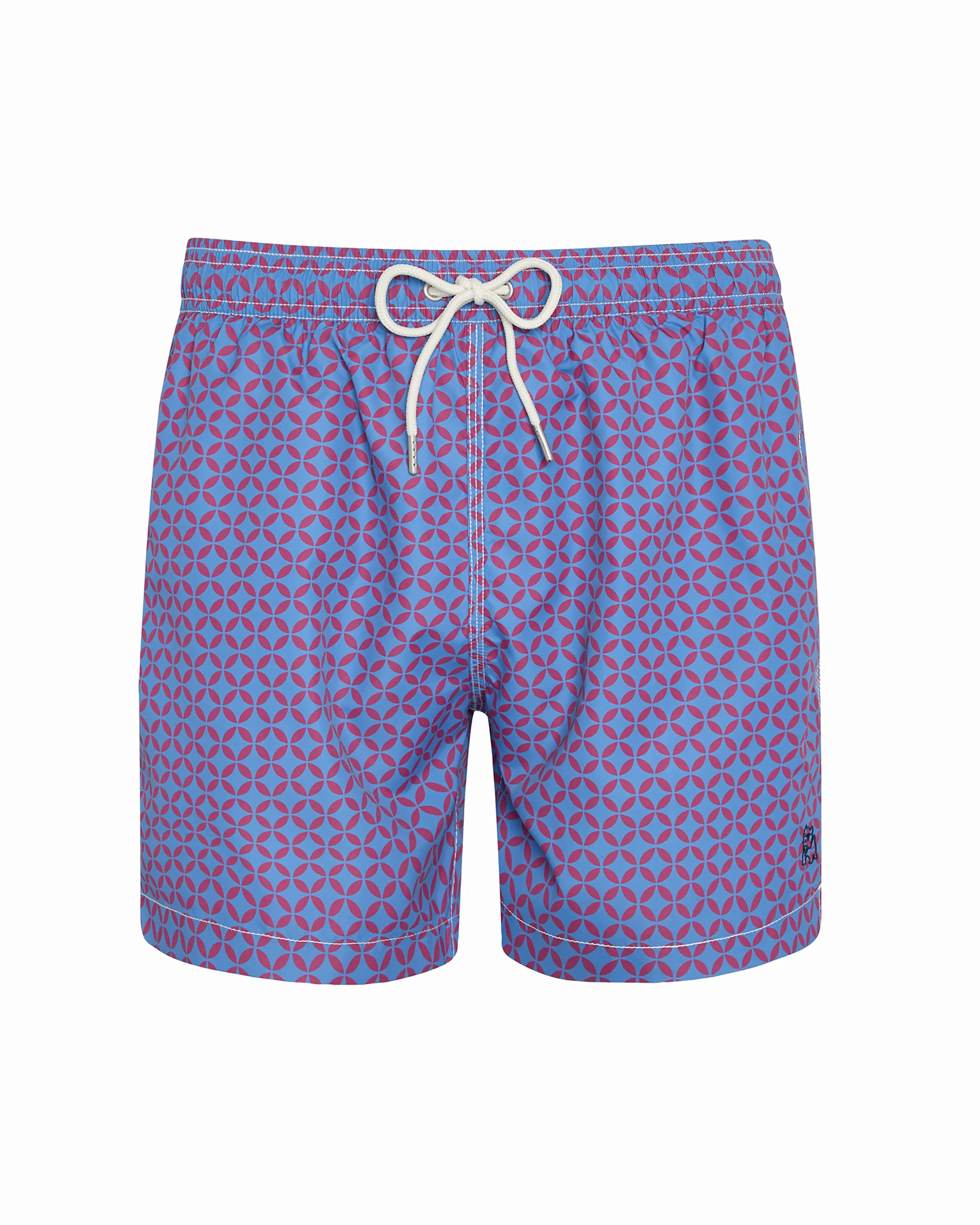 Bañador bermuda hombre Kiff Kiff azul estampado Geométrico
