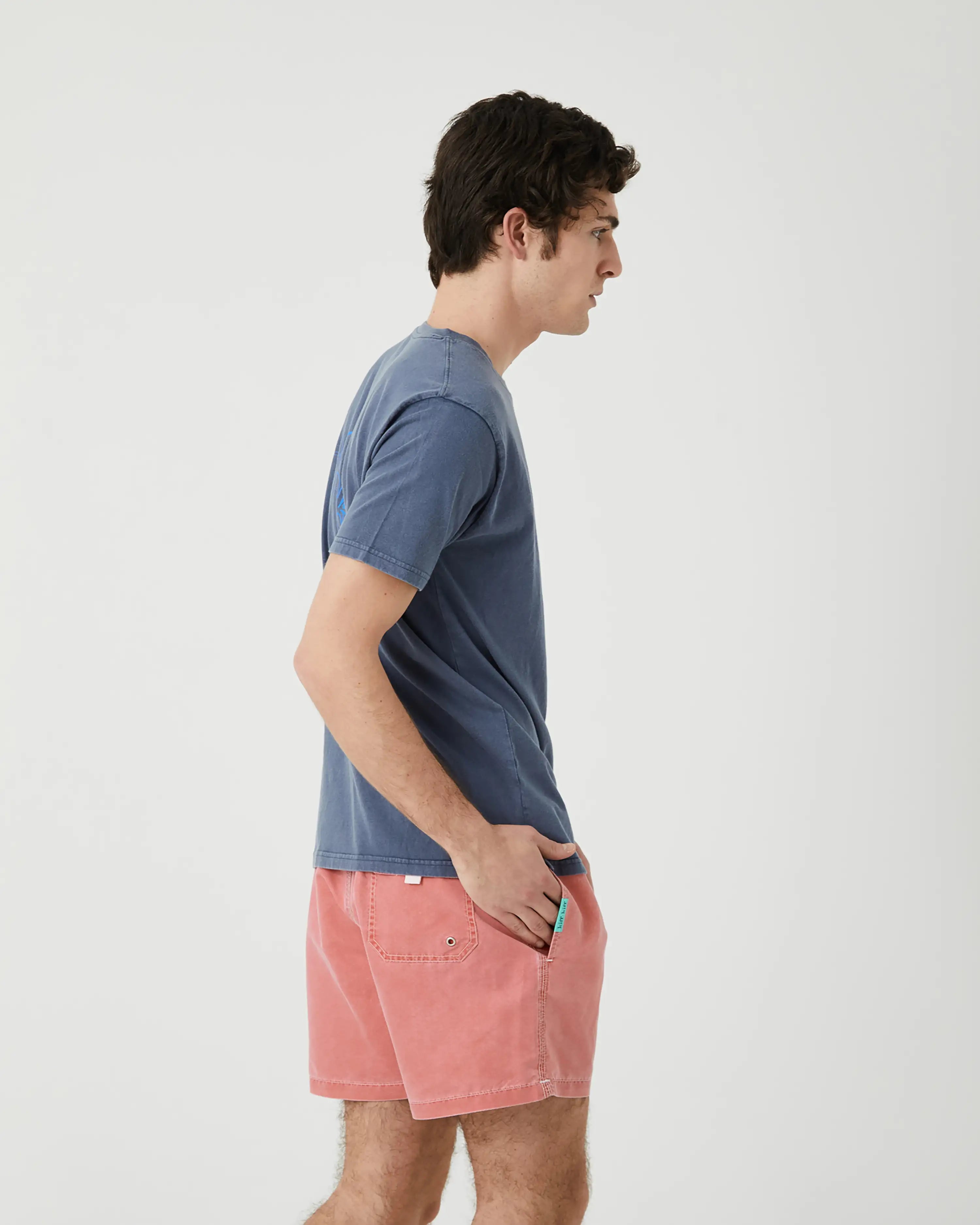 Bañador bermuda Liso rosa lavado