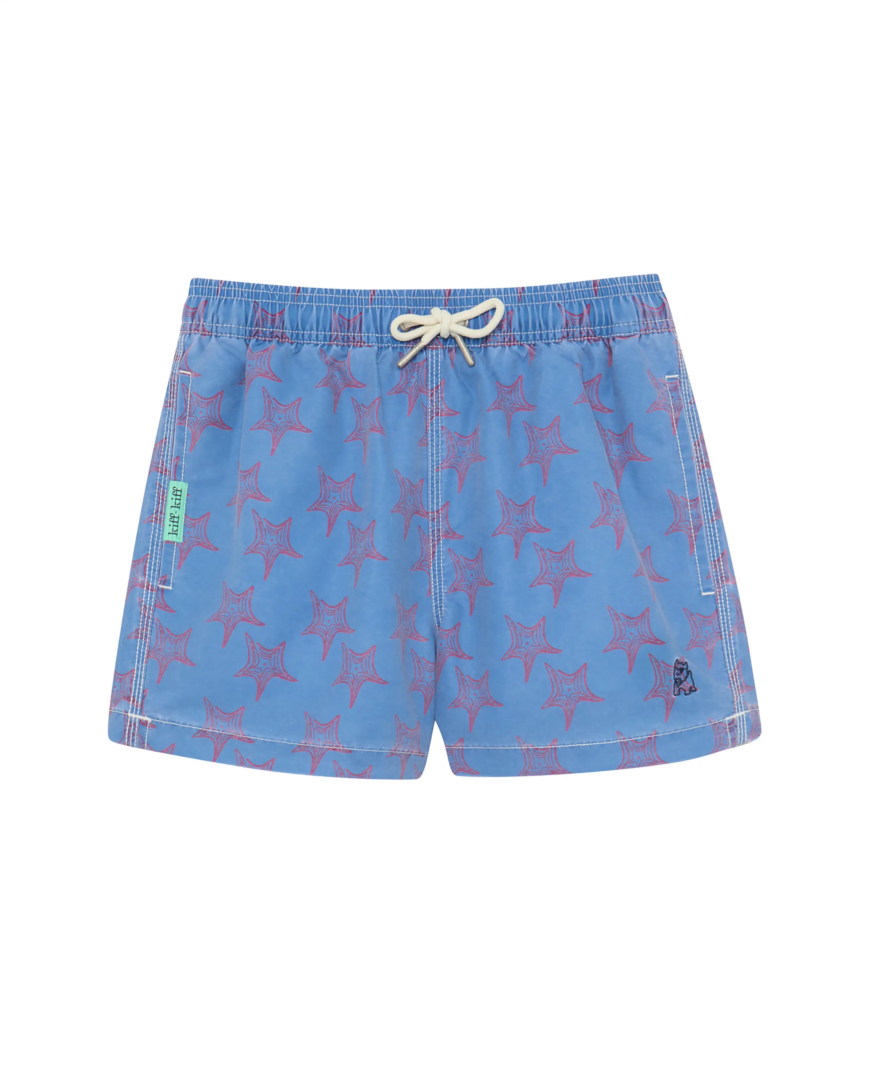 Bañador bermuda niño Kiff Kiff azul lavado estampado Estrellas