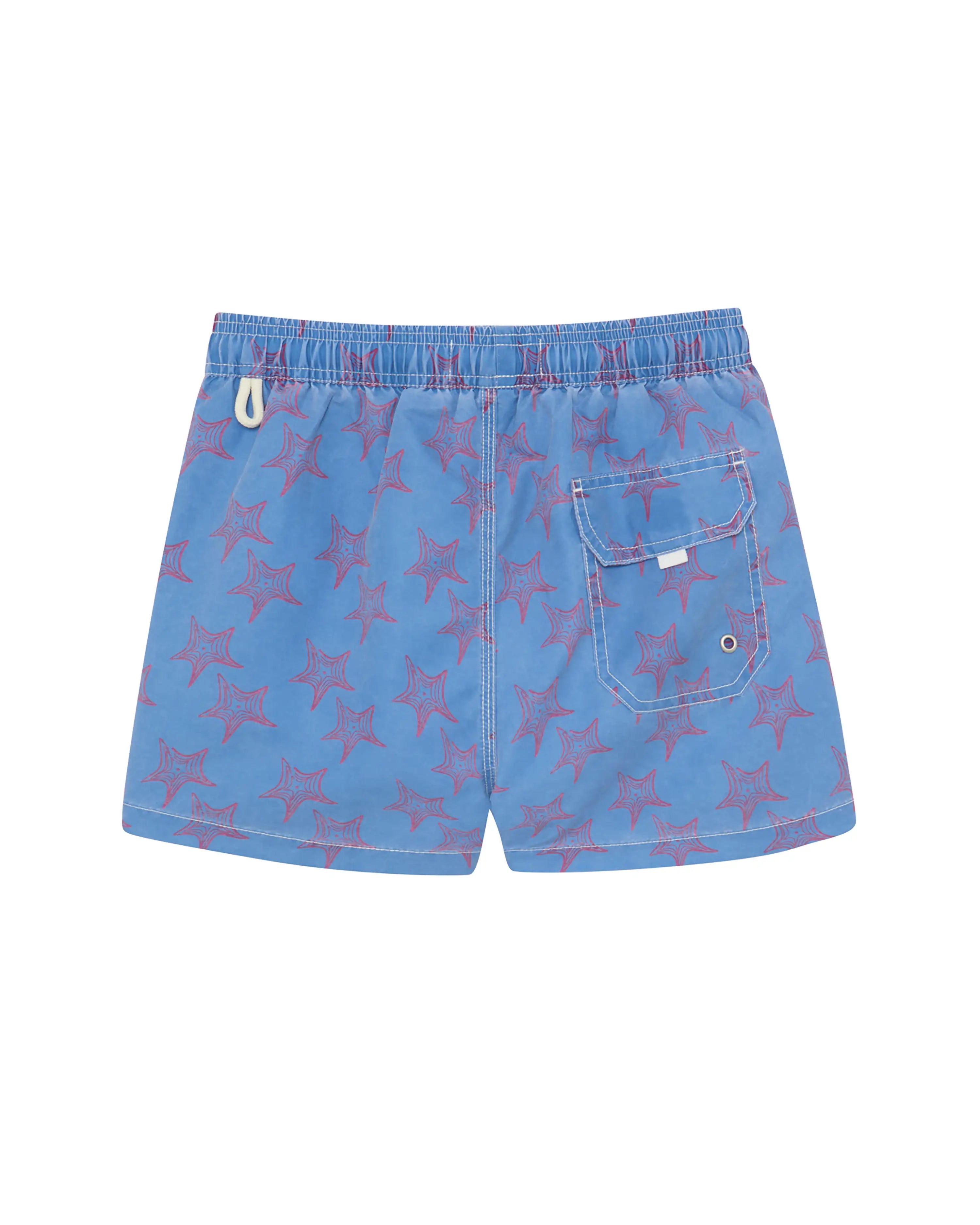 Bañador bermuda niño Kiff Kiff azul lavado estampado Estrellas